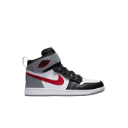 (GS) Jordan 1 High FlyEase Black Particle Grey Gym Red