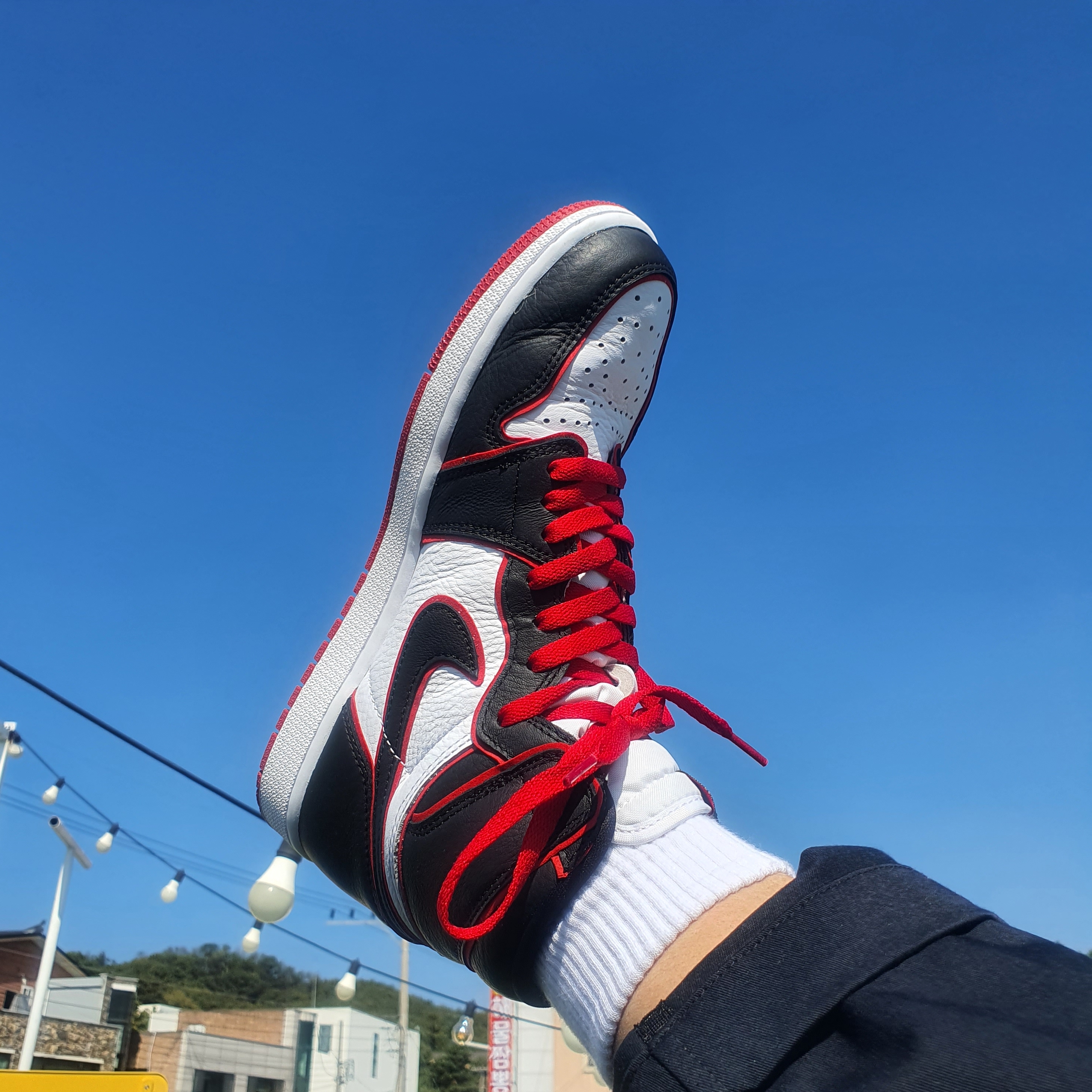 Jordan 1 Retro High OG Bloodline 착용 스타일