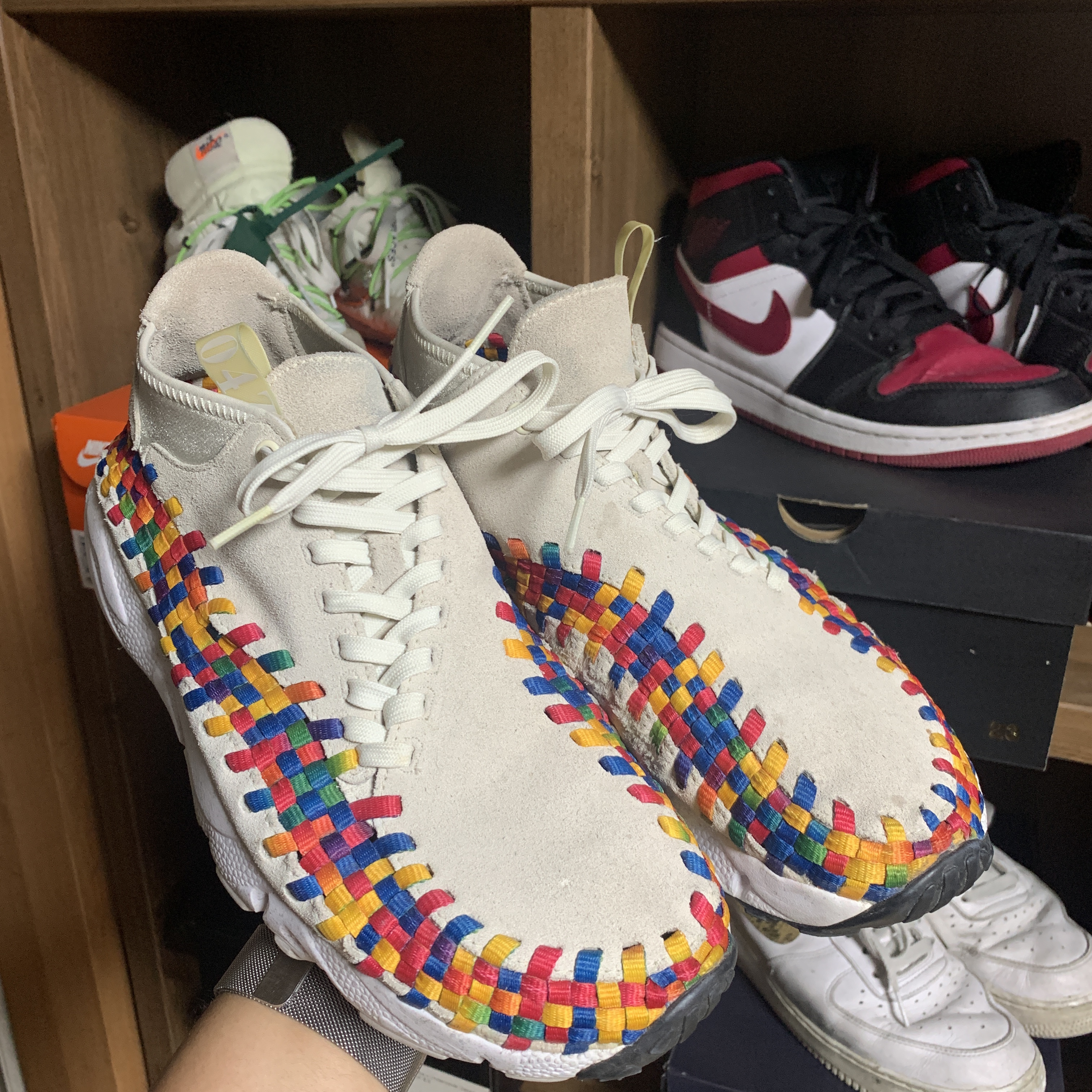 Nike Air Footscape Woven Chukka PRM QS Rainbow 착용 스타일