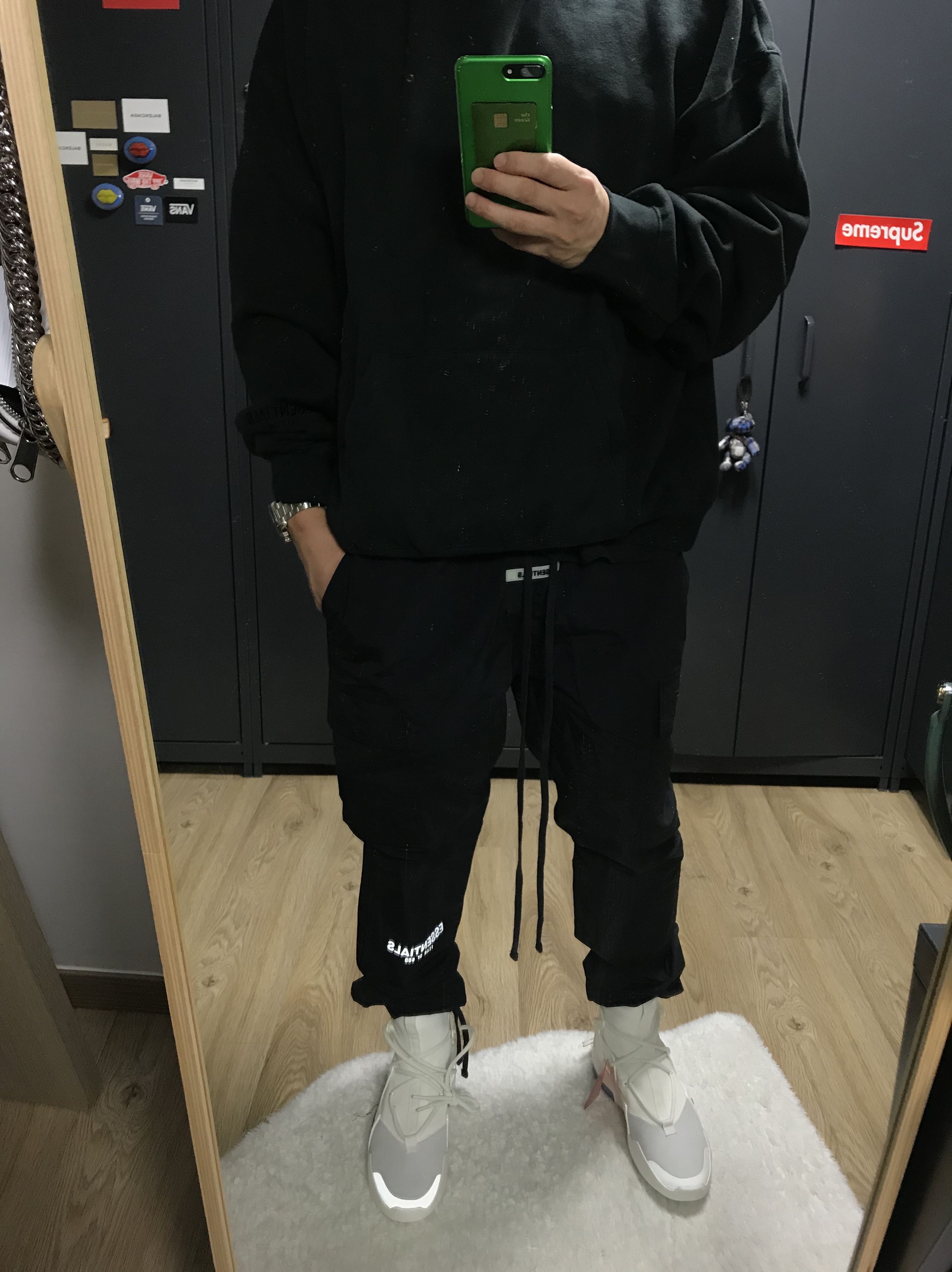 Nike x Fear of God Air Fear of God 1 Sail 착용 스타일 - 2