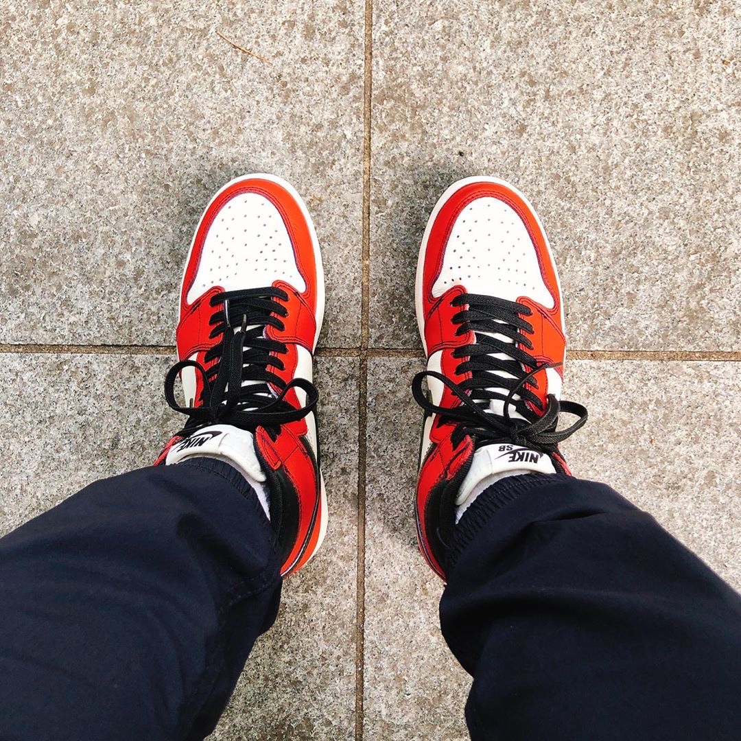 Jordan 1 Retro High OG Defiant SB LA to Chicago 착용 스타일 - 3