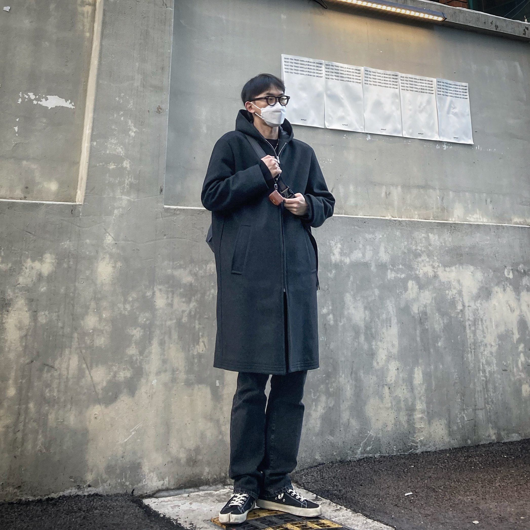 Maison Margiela Tabi High Black 착용 스타일