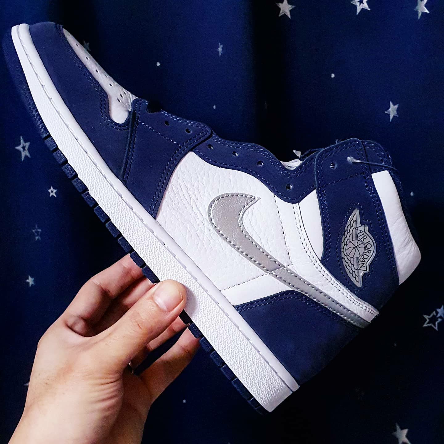 Jordan 1 Retro High OG CO.JP Midnight Navy 착용 스타일 - 1