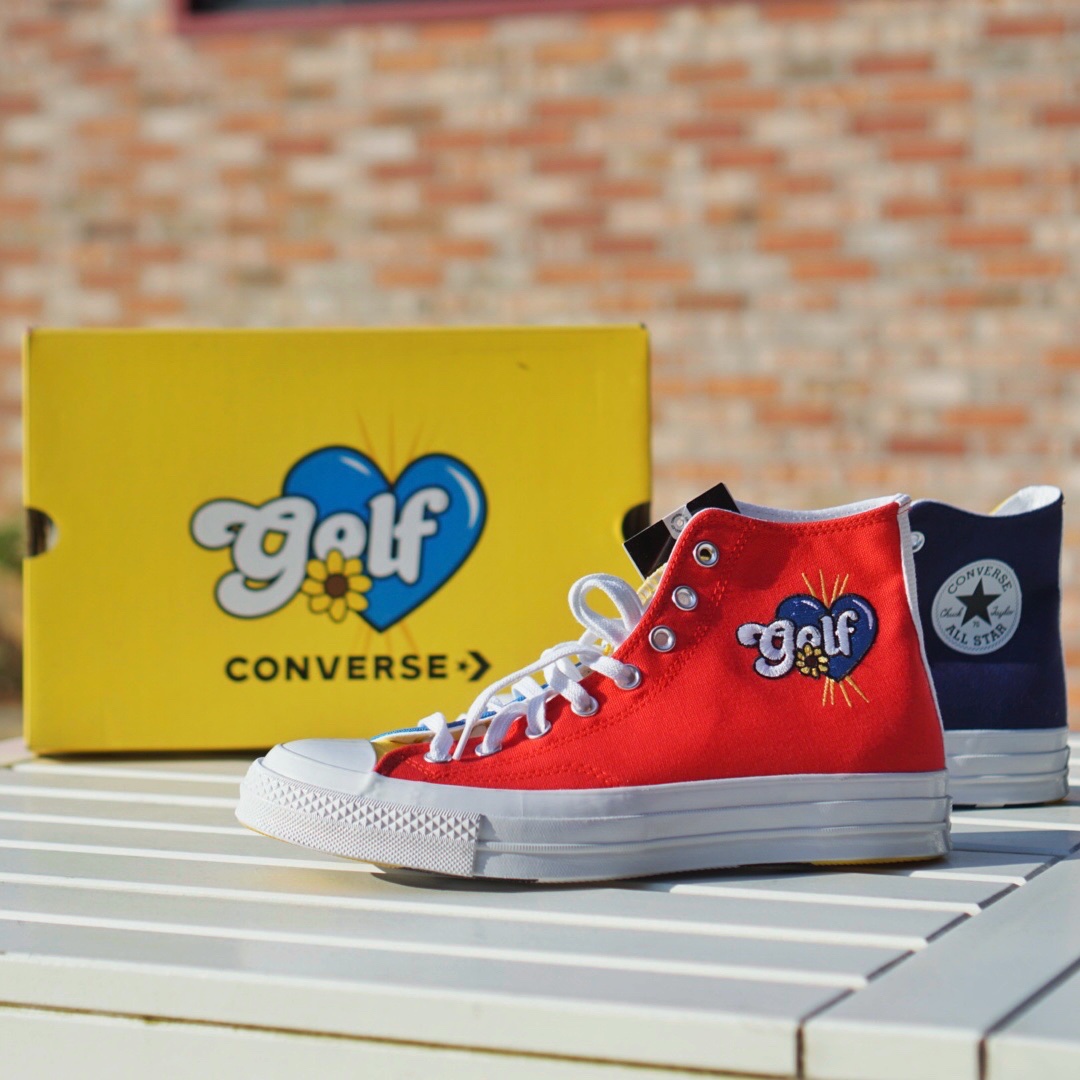 Converse x Golf Wang Chuck 70 Hi Tri-Panel 착용 스타일