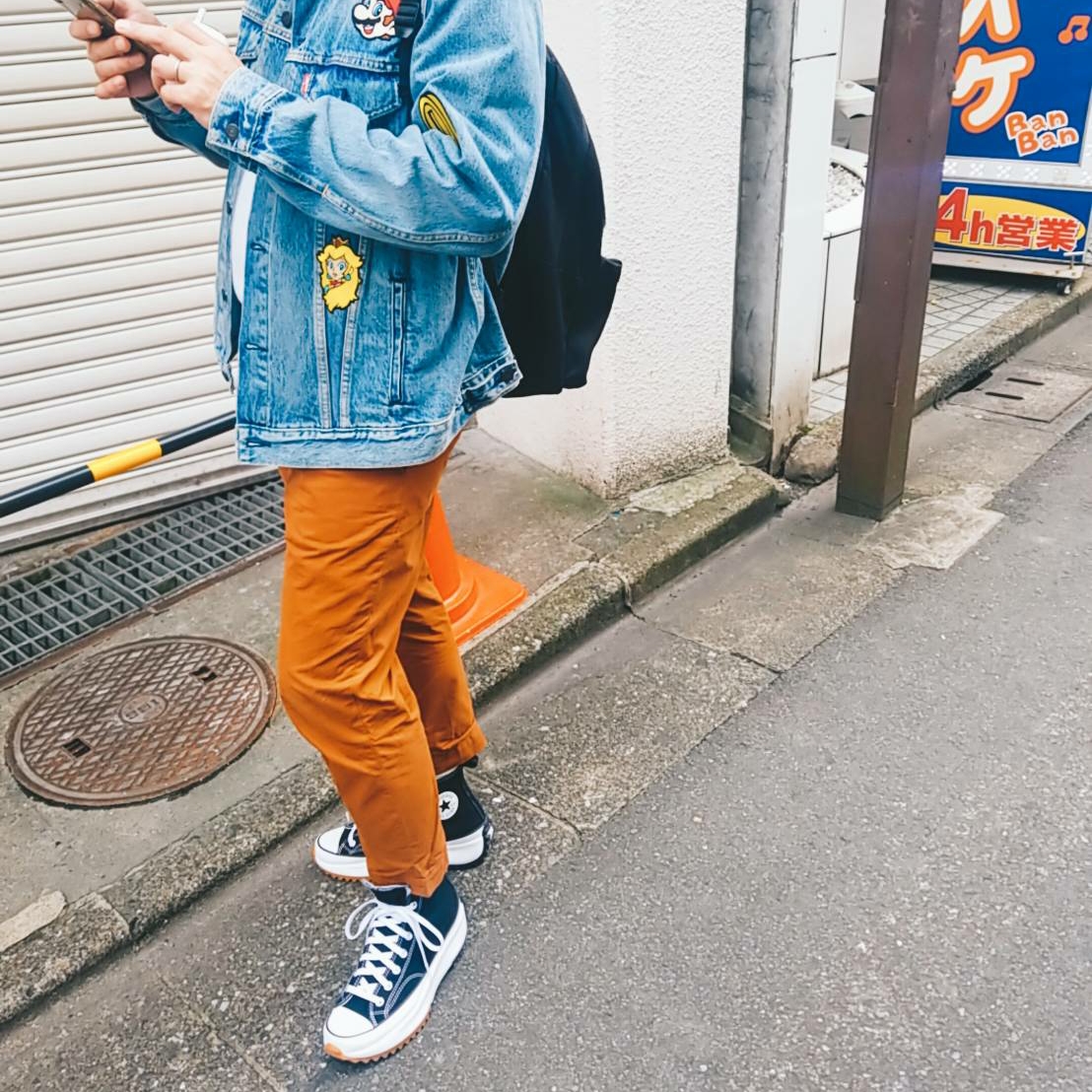 Converse Run Star Hike Hi Black White Gum 착용 스타일