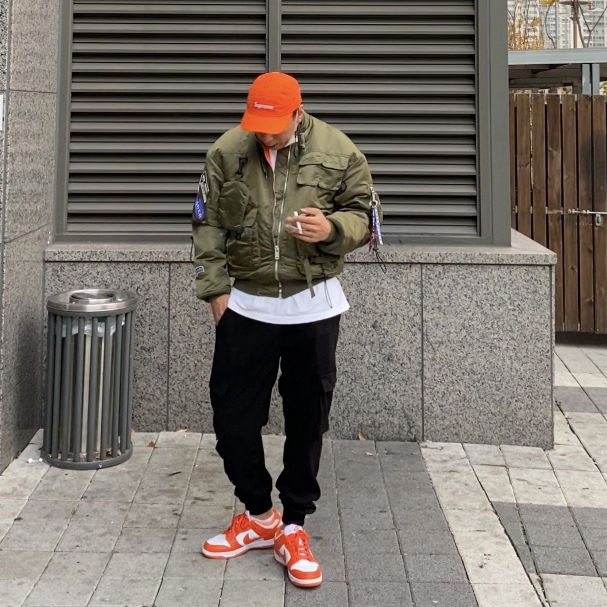 Nike Dunk Low SP Syracuse 2020 착용 스타일