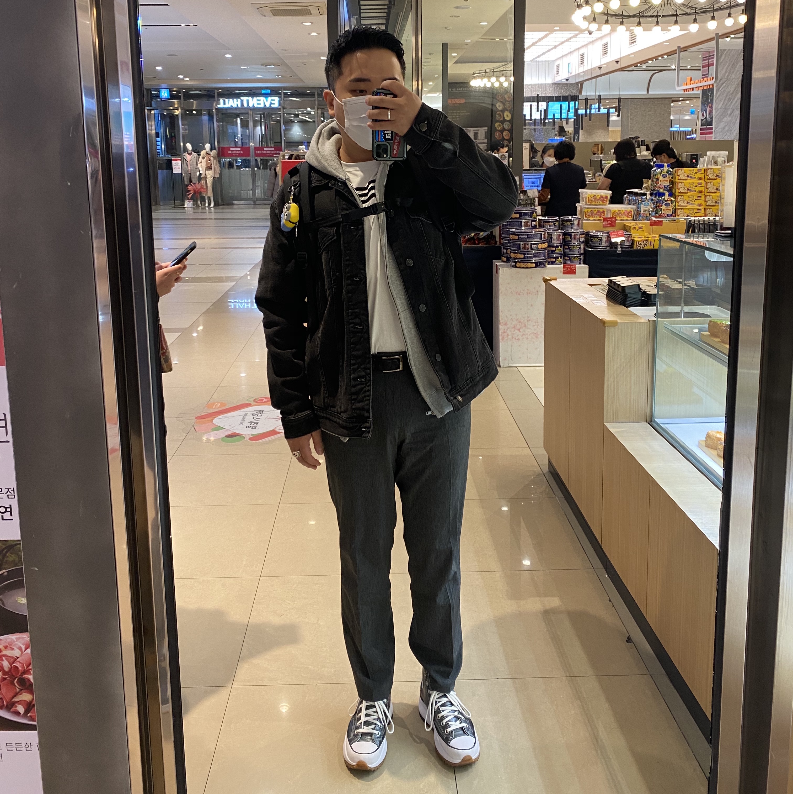 Converse Run Star Hike Hi Metallic Classics Black 착용 스타일