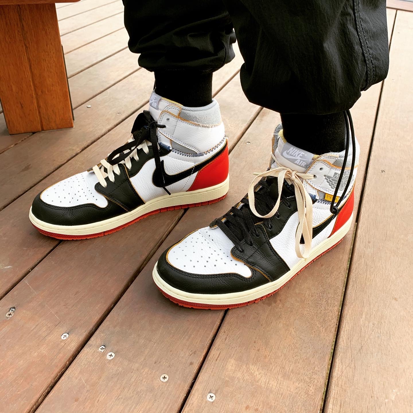 Jordan 1 x Union Retro High Black Toe, Jordan 1 Retro High OG Chicago 2015 착용 스타일 - 3