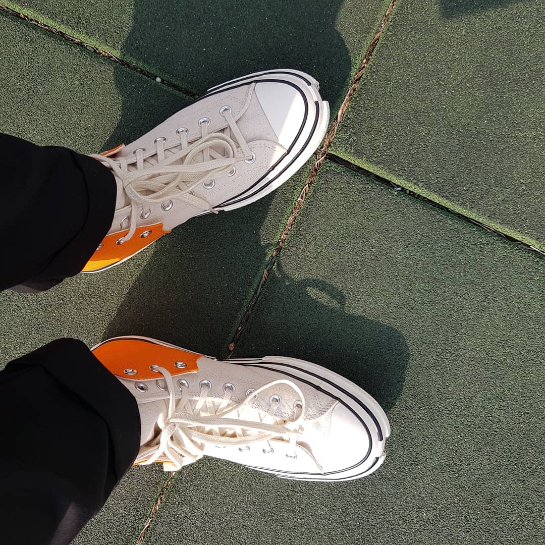 Converse x Feng Chen Wang Chuck 70 2-in-1 Persimmon Orange 착용 스타일