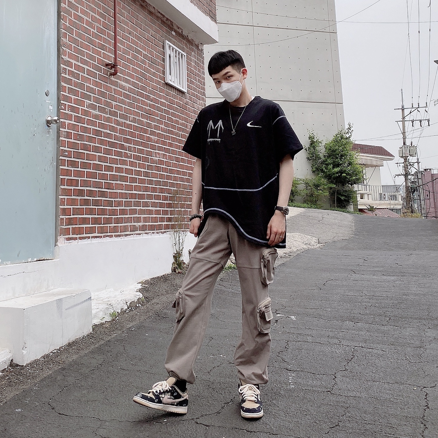Nike x Travis Scott SB Dunk Low 착용 스타일