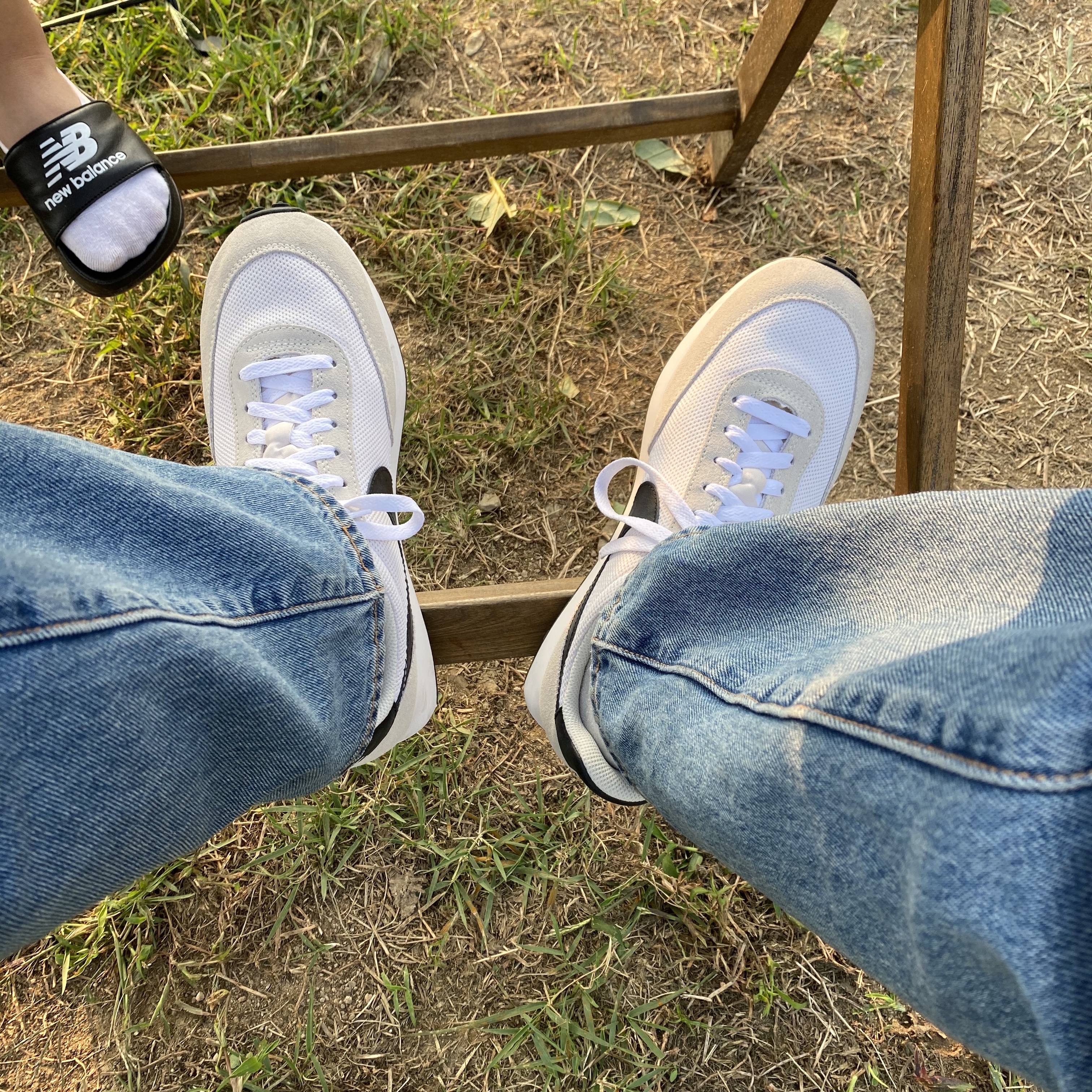 Nike Air Tailwind 79 White Phantom Black 착용 스타일 - 2