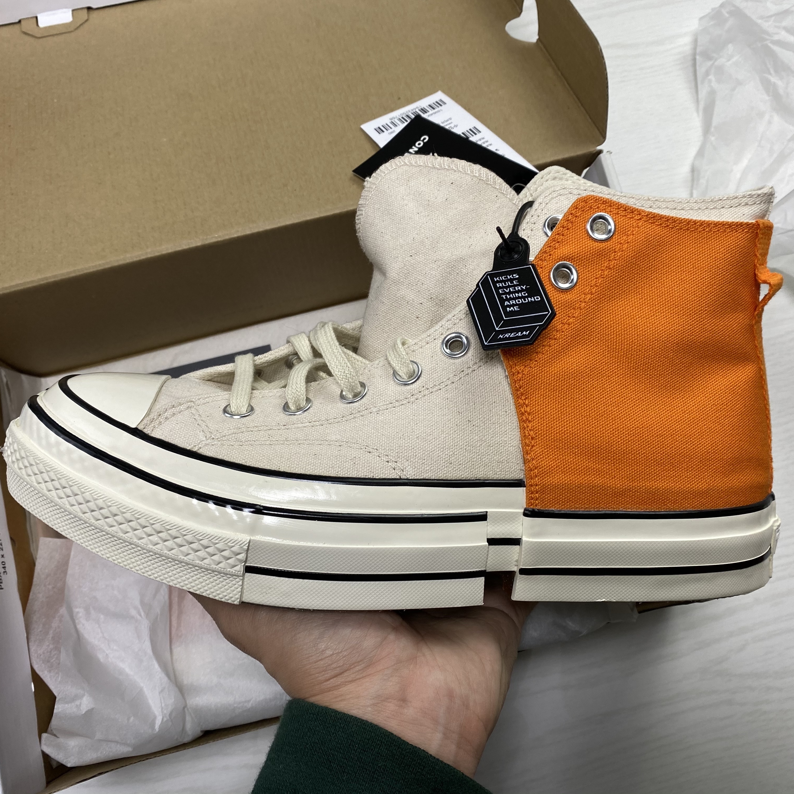 Converse x Feng Chen Wang Chuck 70 2-in-1 Persimmon Orange 착용 스타일
