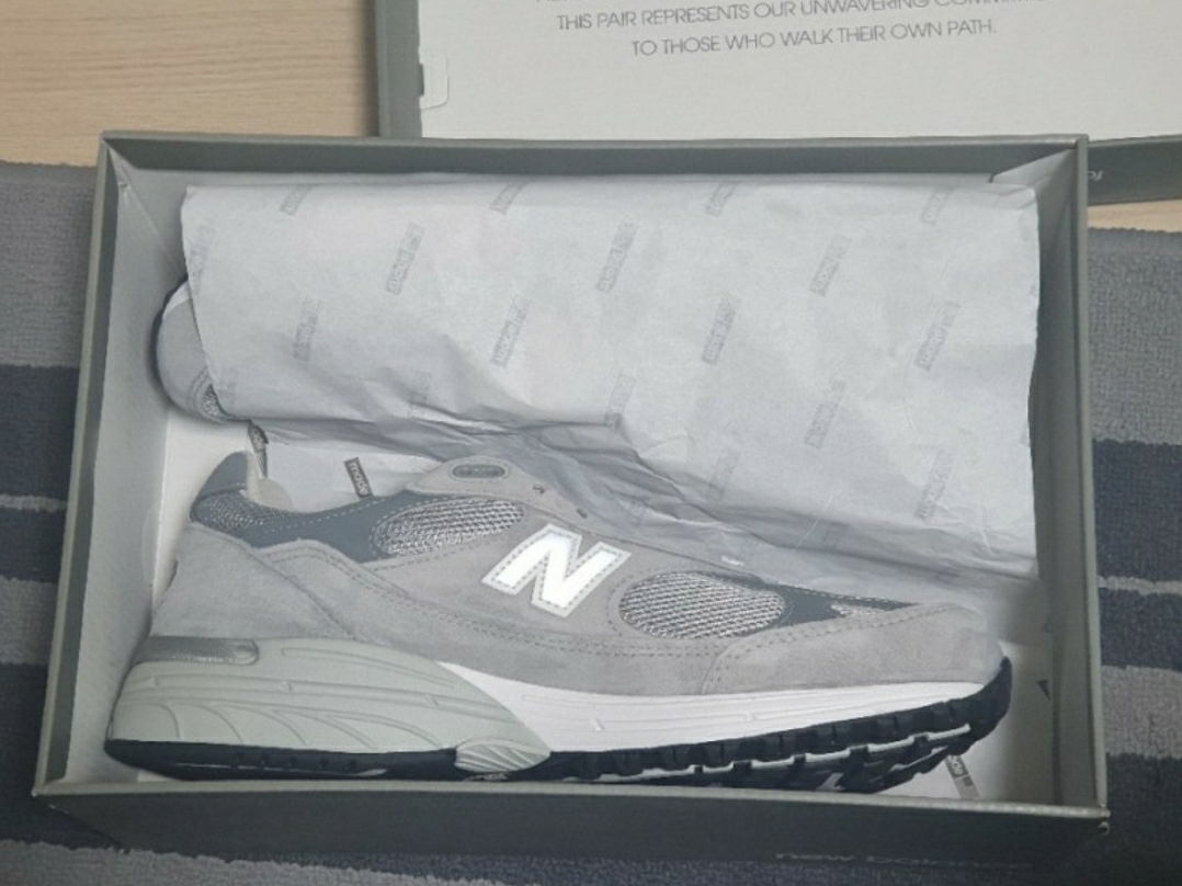 New Balance 993 Made in USA Grey - D Standard 착용 스타일