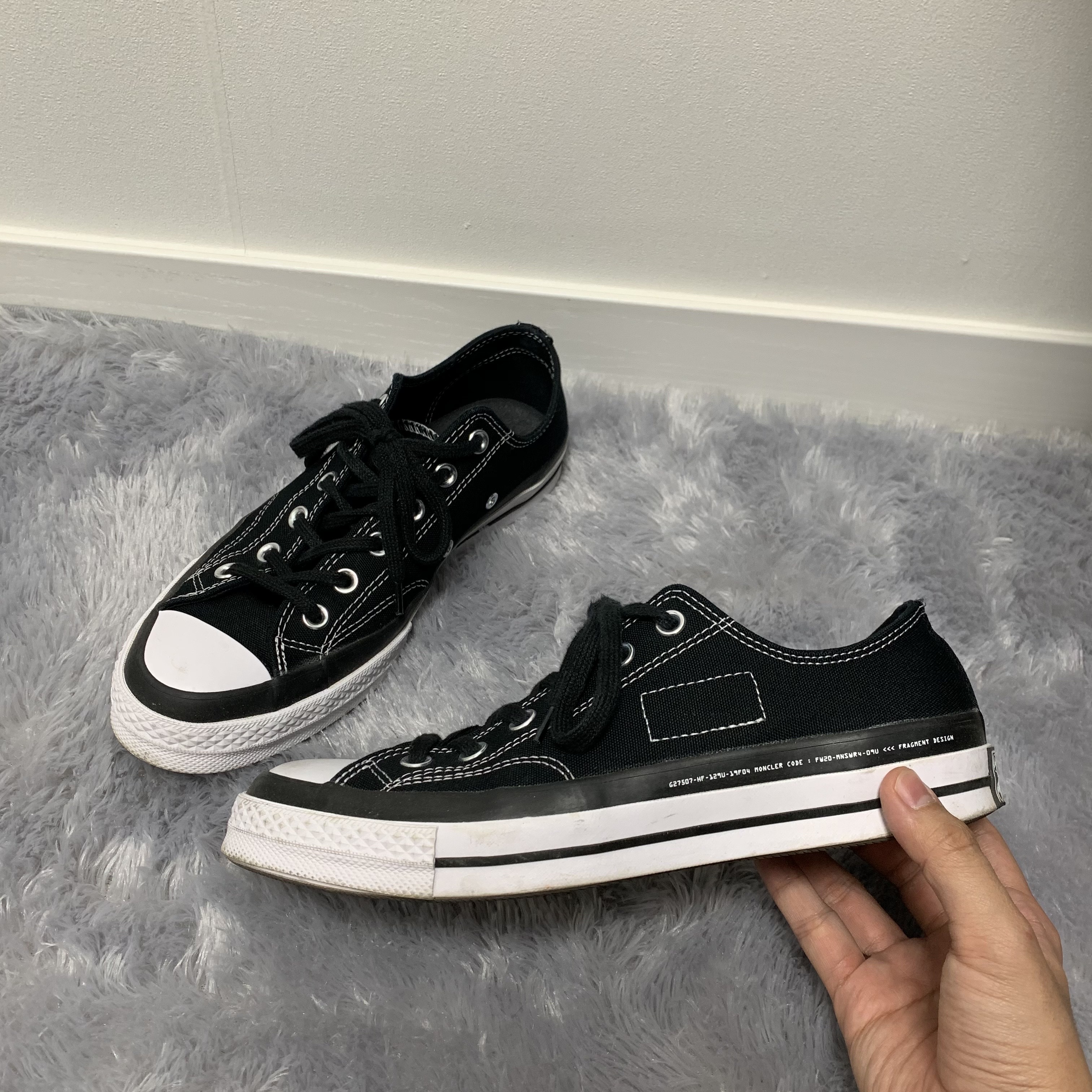 Converse x Moncler x Fragment Chuck 70 Ox Black 착용 스타일