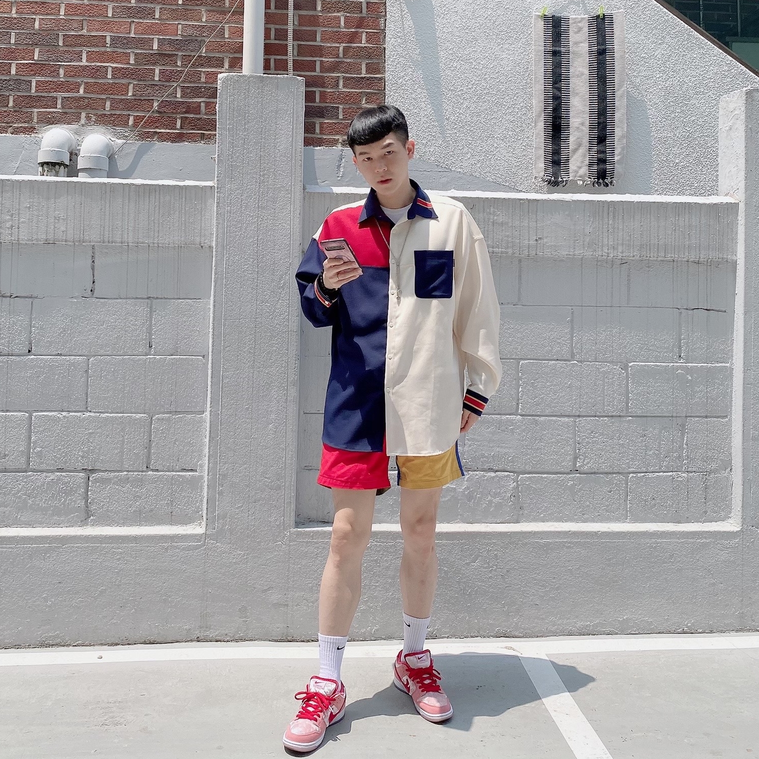 Nike x StrangeLove SB Dunk Low Pink (Regular Box) 착용 스타일