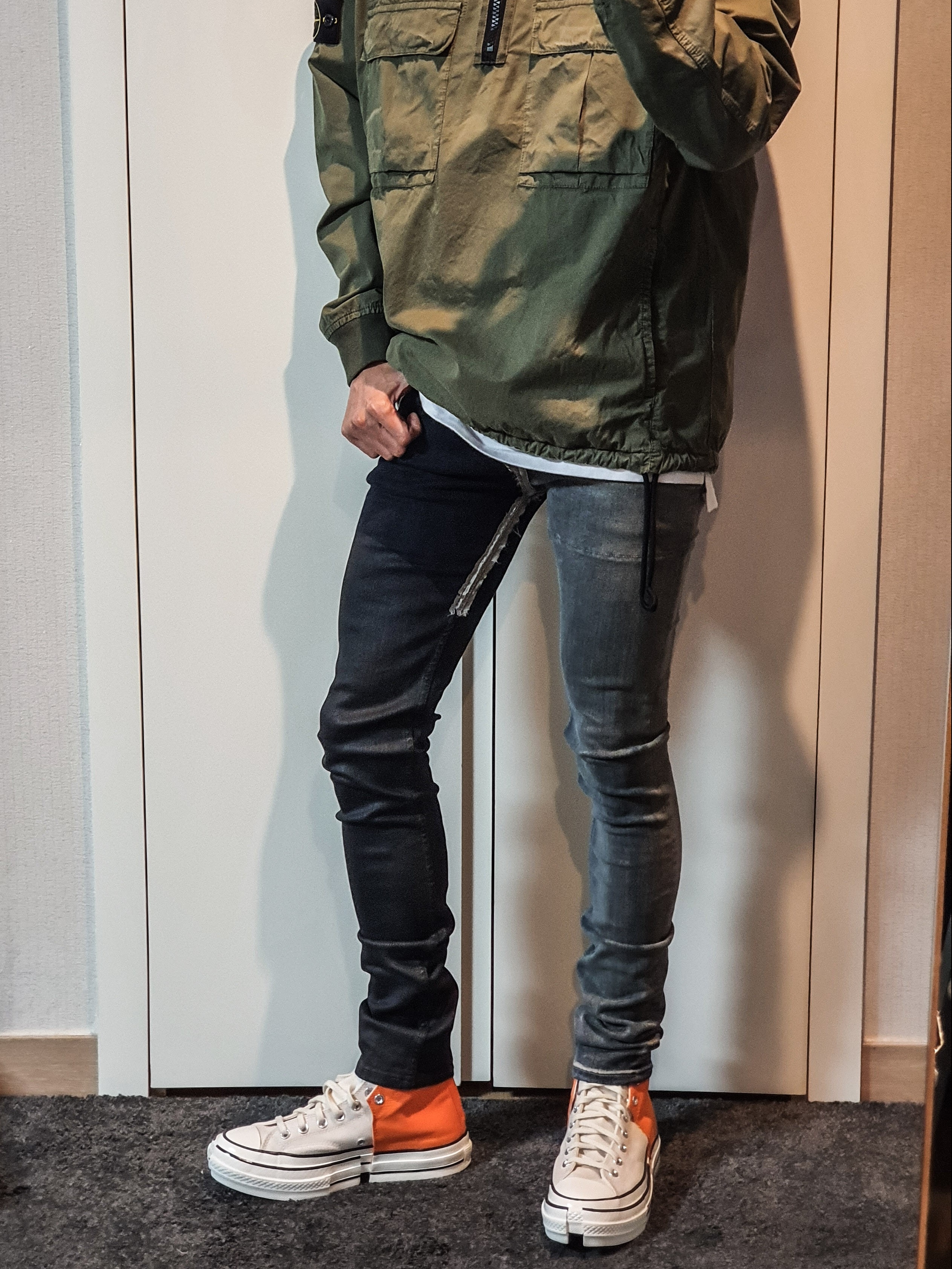 Converse x Feng Chen Wang Chuck 70 2-in-1 Persimmon Orange 착용 스타일 - 1