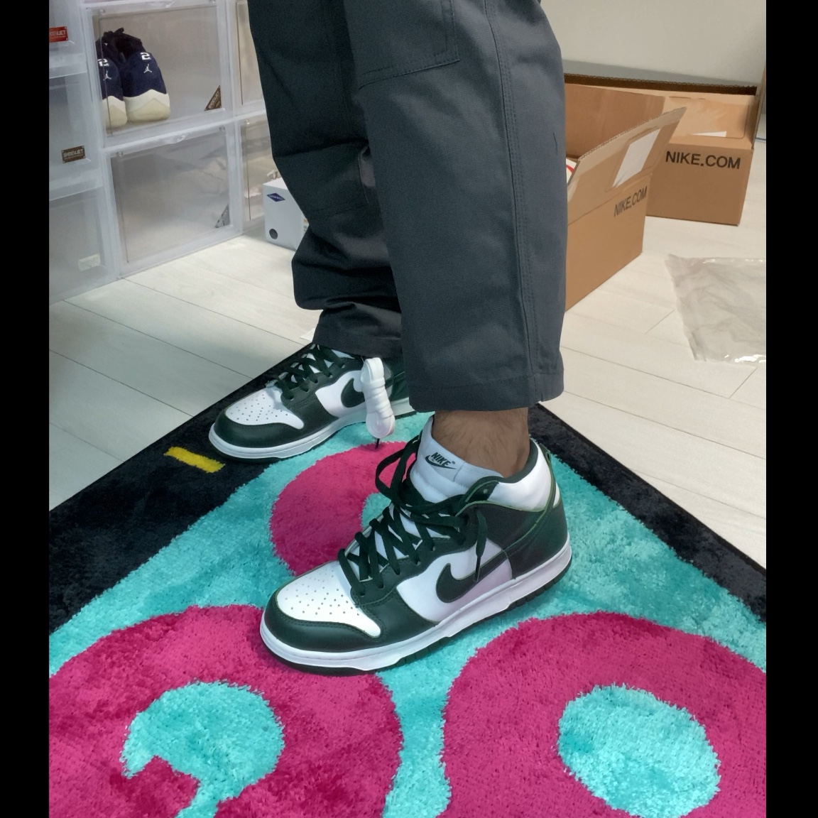 Nike Dunk High SP Spartan Green 착용 스타일
