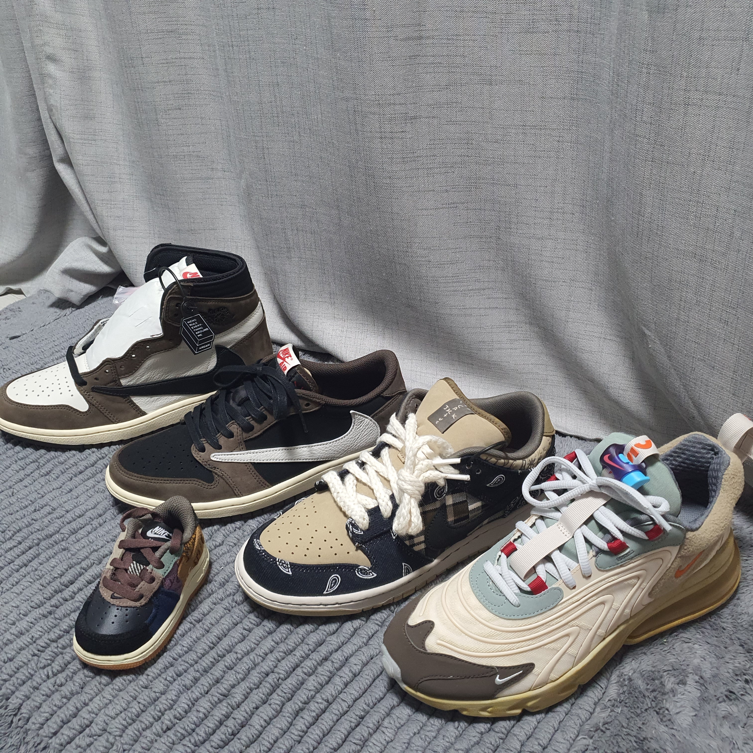 Jordan 1 x Travis Scott Retro High OG SP Mocha, Jordan 1 x Travis Scott Retro Low OG SP Mocha 착용 스타일