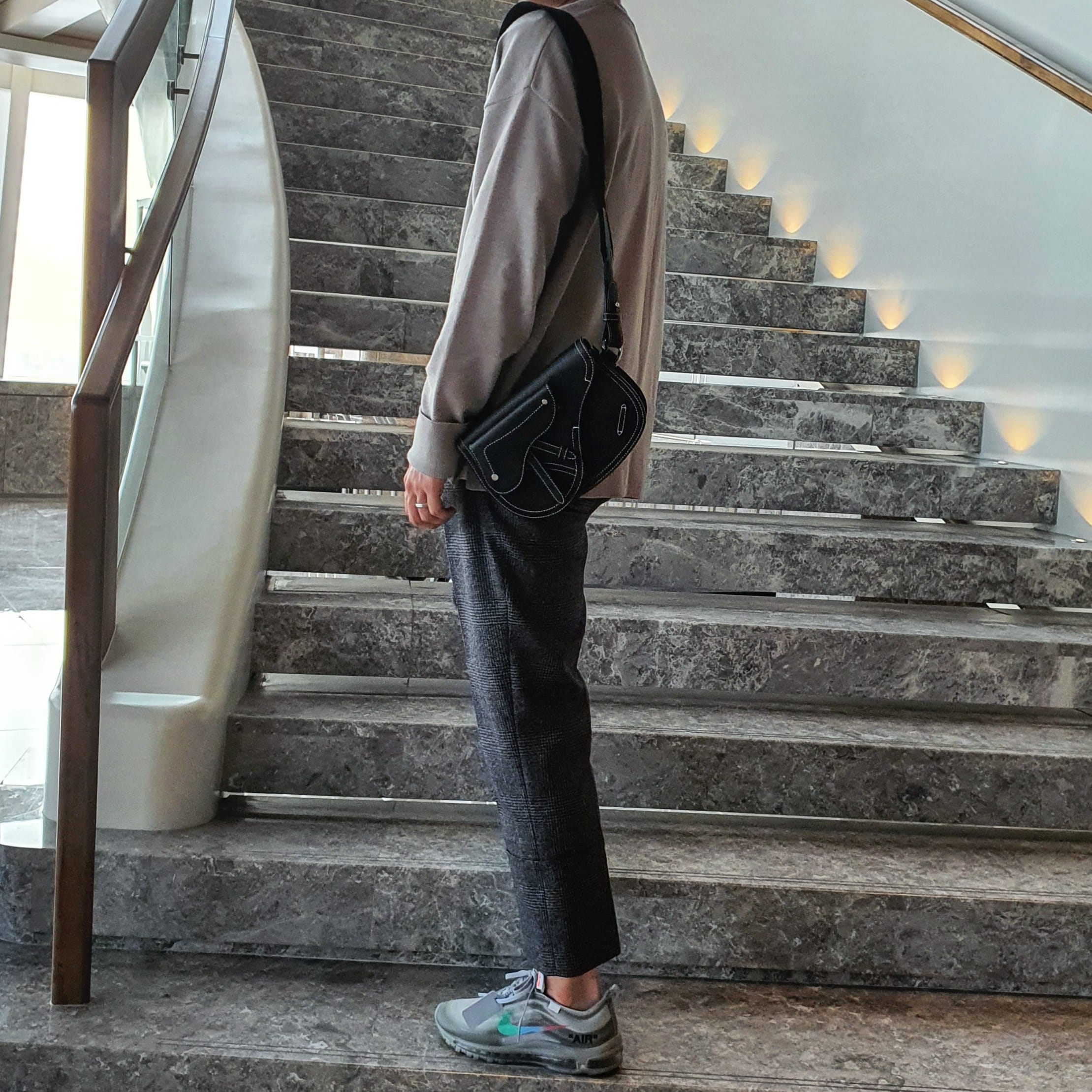 Nike x Off-White Air Max 97 Menta 착용 스타일