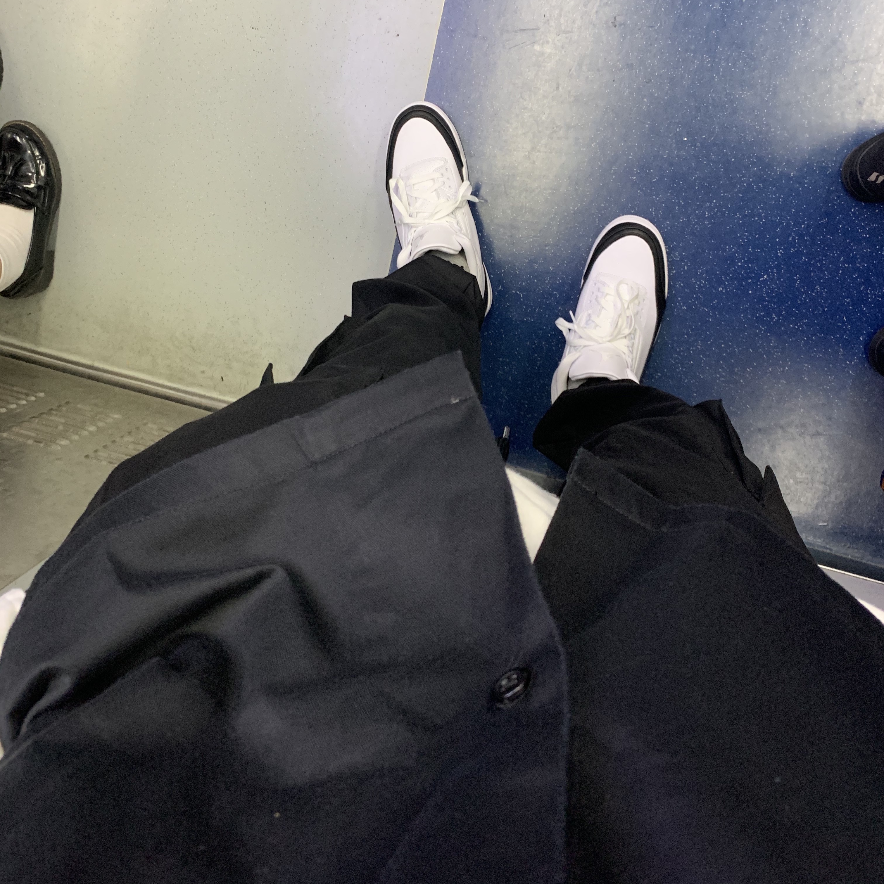 Jordan 3 x Fragment Retro SP White Black 착용 스타일