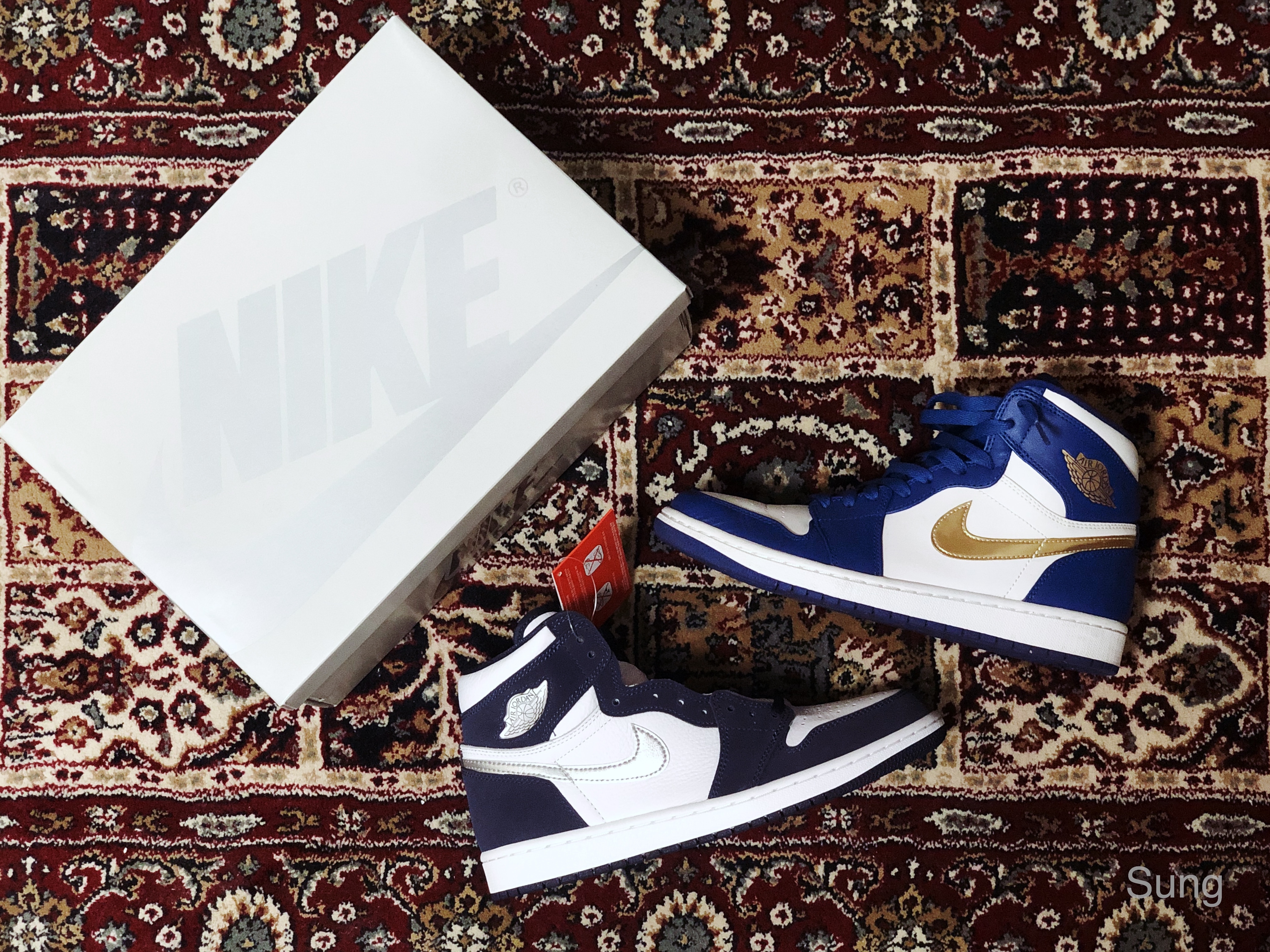 Jordan 1 Retro High OG CO.JP Midnight Navy 착용 스타일 - 1