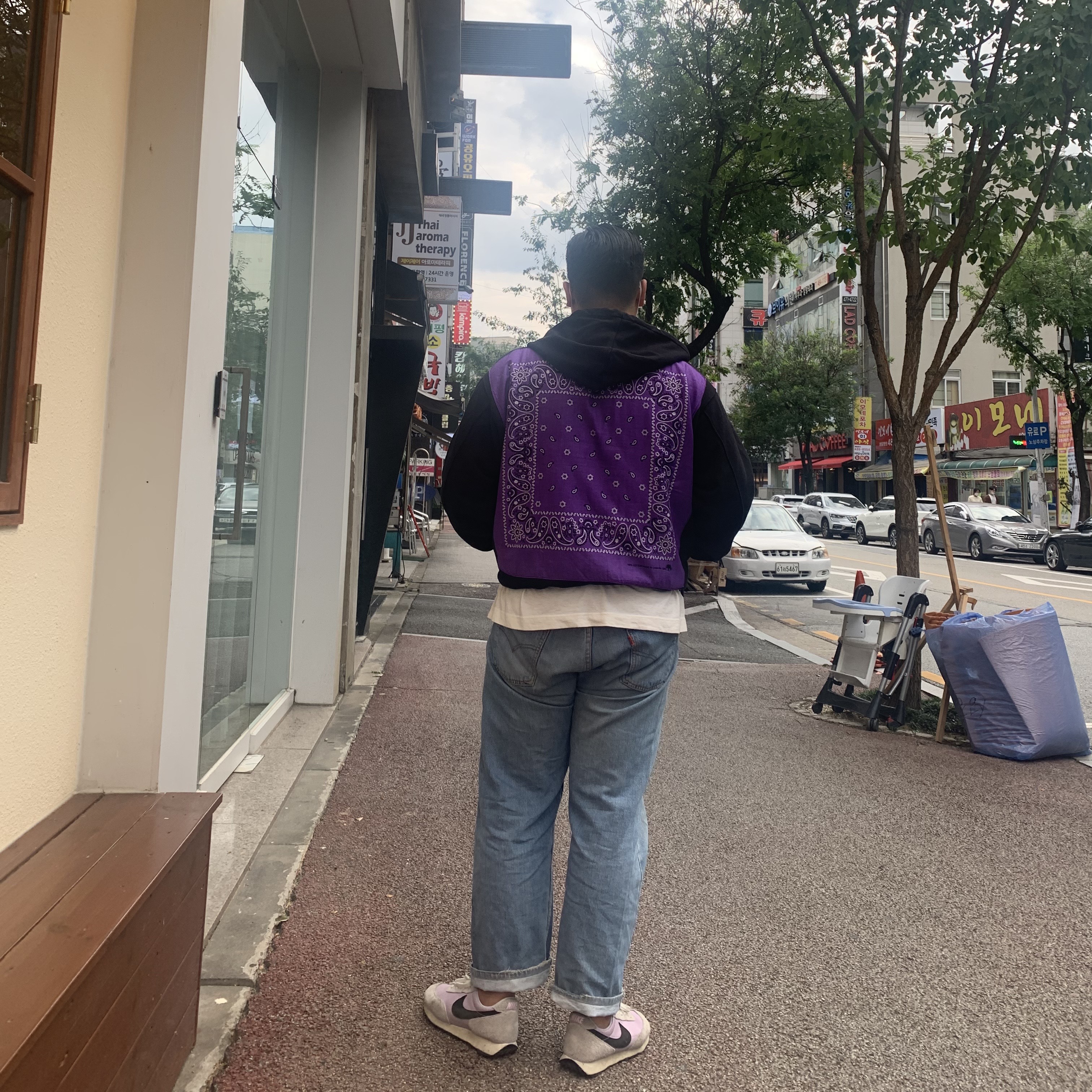 Nike Daybreak SP Lavender Mist 착용 스타일