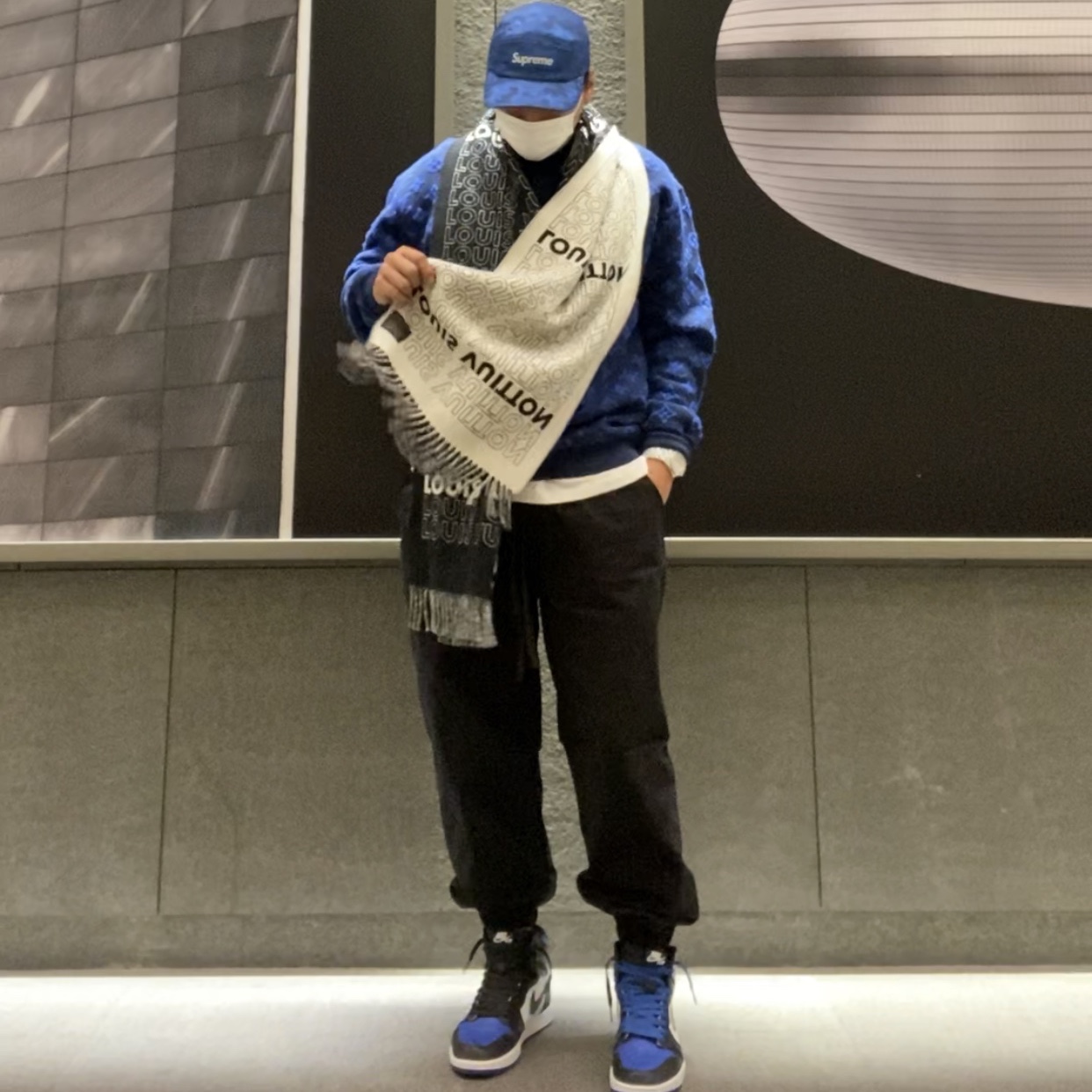 Jordan 1 Retro High OG Royal Toe 착용 스타일