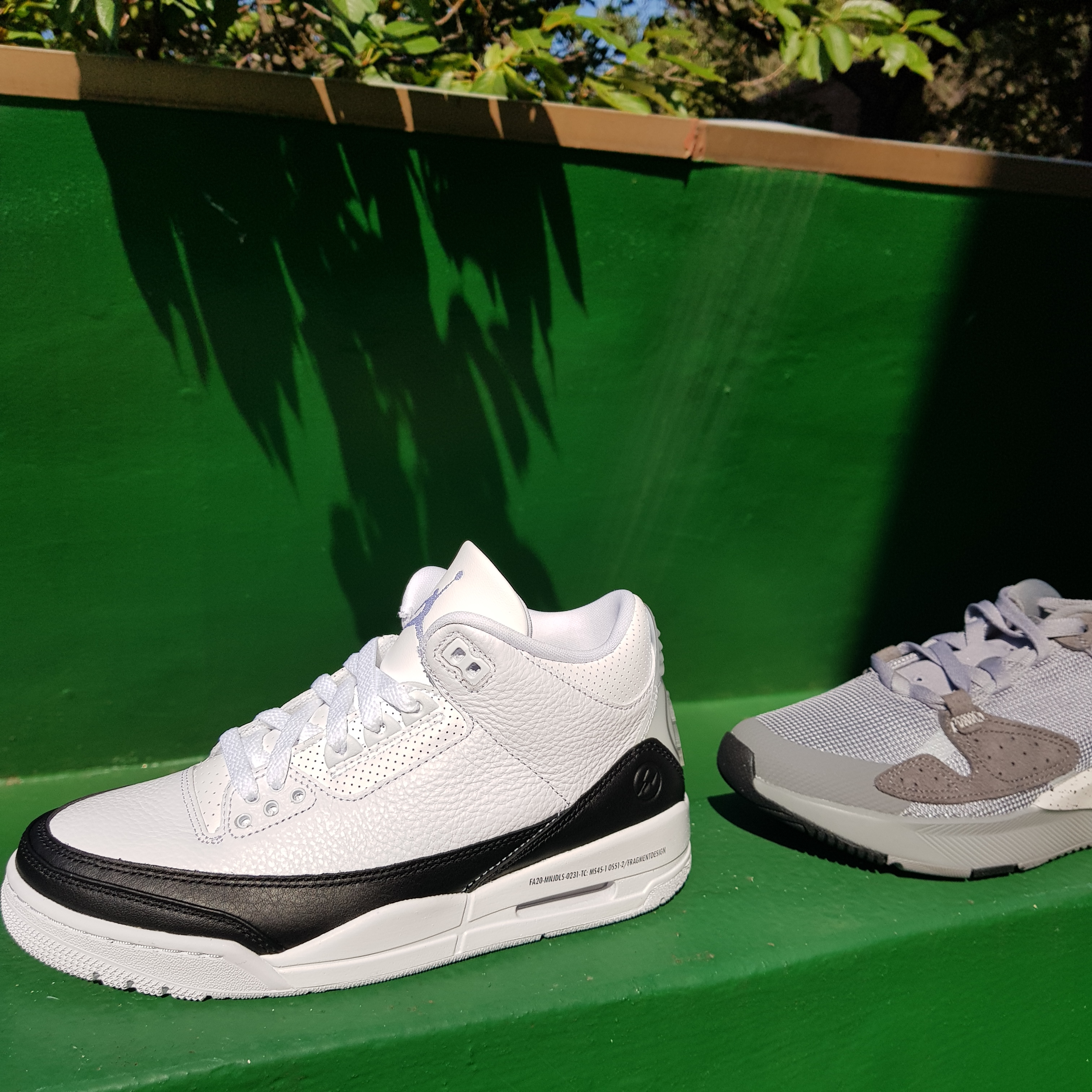 Jordan 3 x Fragment Retro SP White Black, Jordan x Fragment Air Cadence SP Particle Grey 착용 스타일