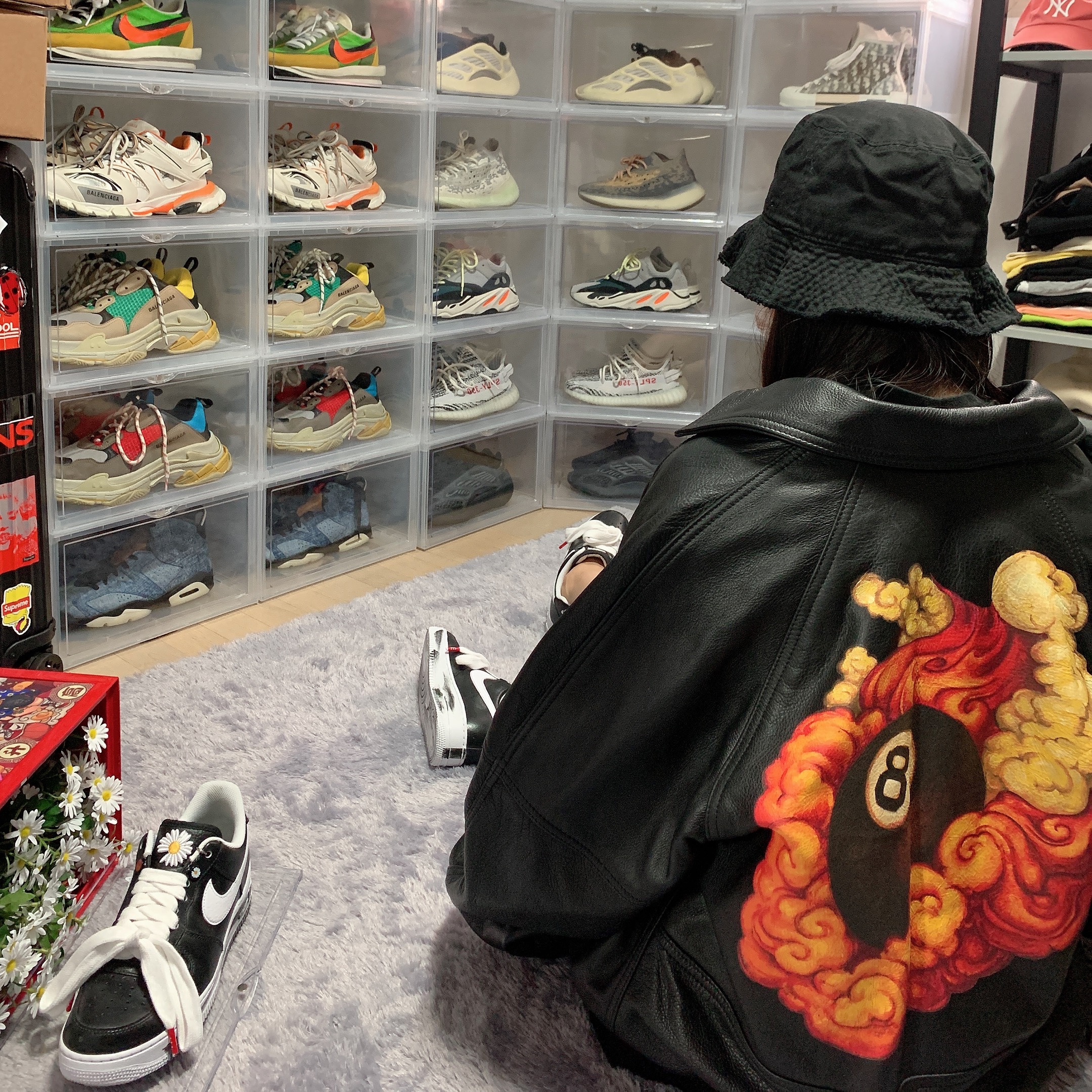 Nike x Peaceminusone Air Force 1 Low Para-Noise 착용 스타일