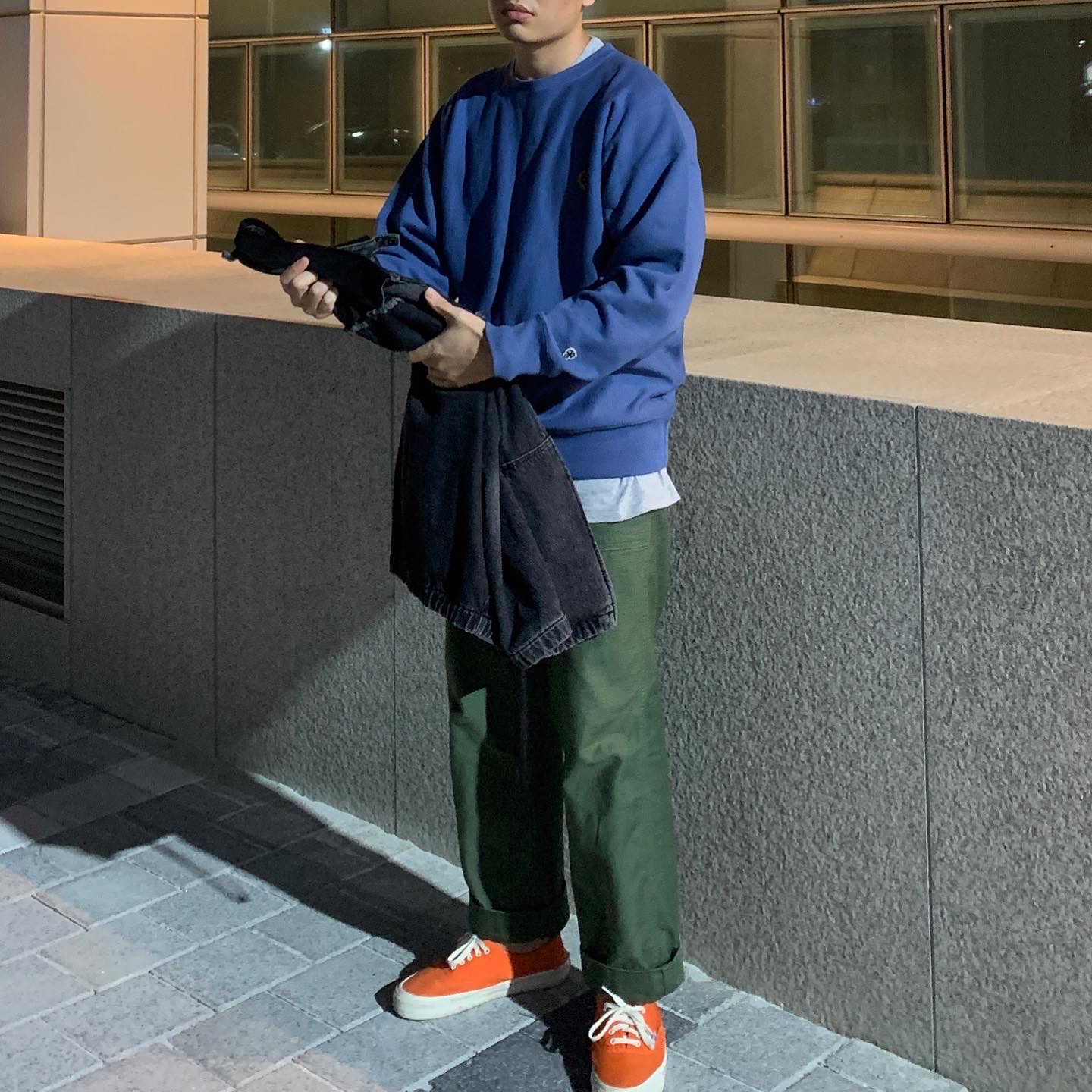 Vans Vault x WTAPS OG Era LX Orange 착용 스타일 - 1