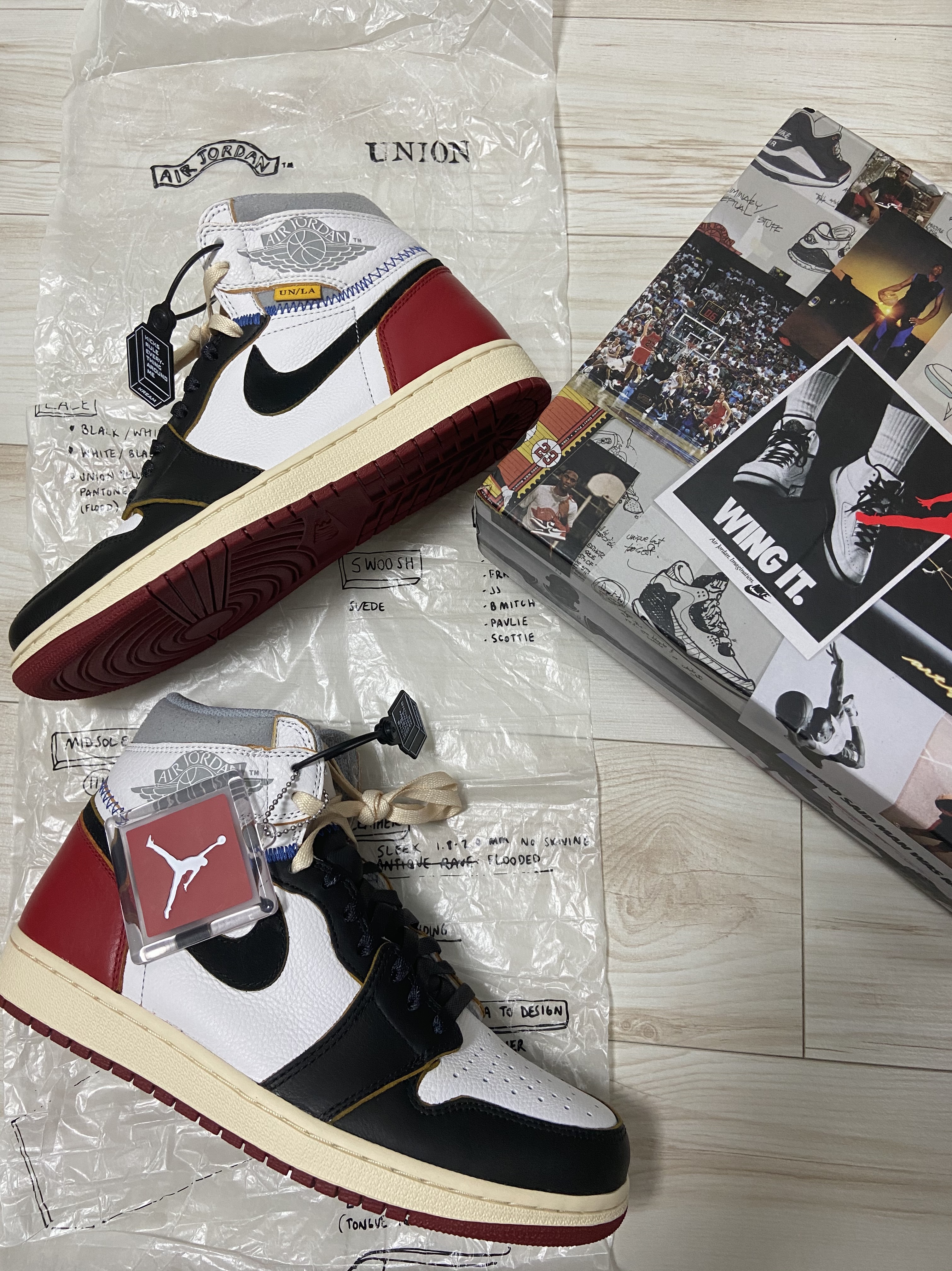 Jordan 1 x Union Retro High Black Toe 착용 스타일 - 1