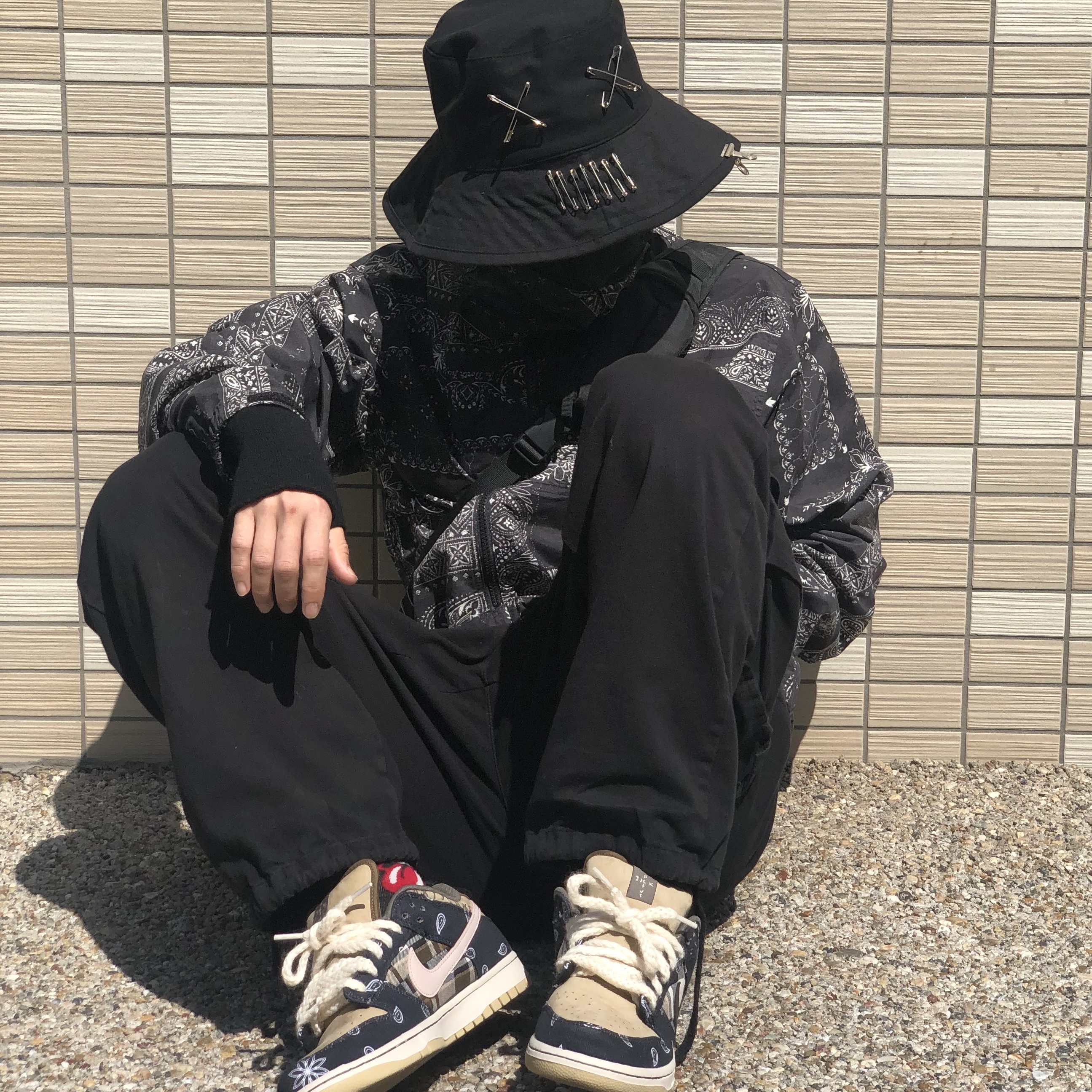 Nike x Travis Scott SB Dunk Low 착용 스타일 - 1
