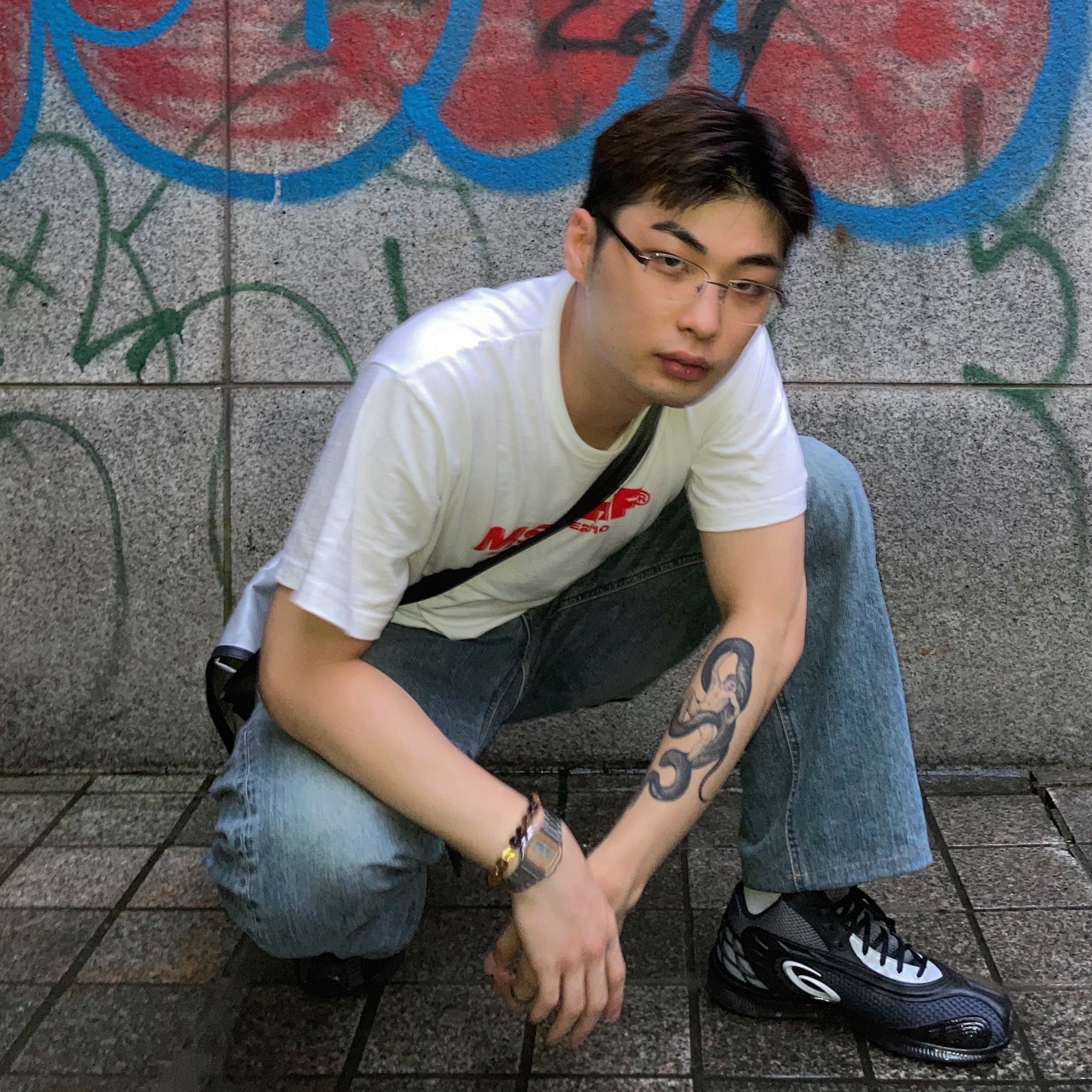 Asics x Kiko Kostadinov Gel-Sokat 2 Carrier Grey 착용 스타일