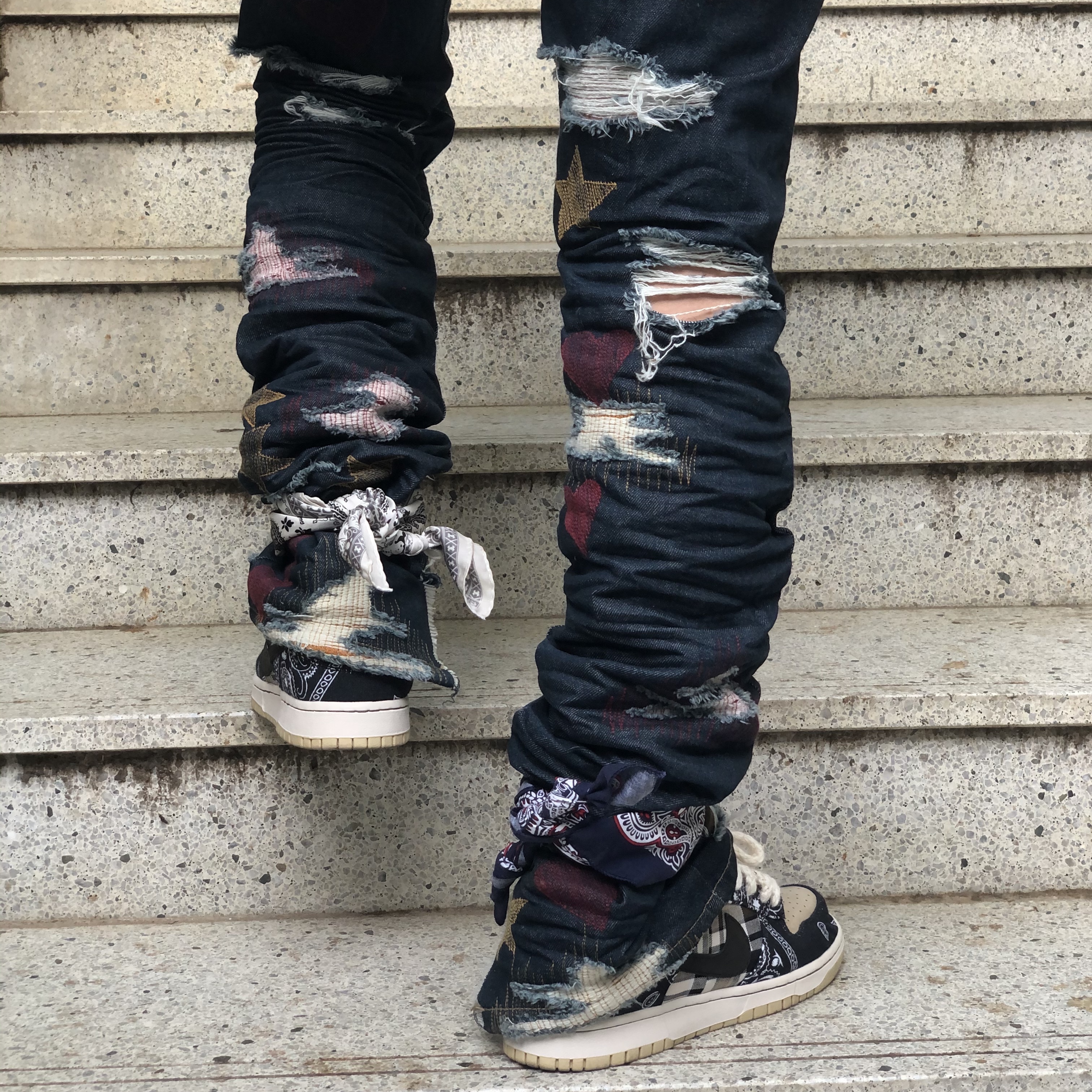 Nike x Travis Scott SB Dunk Low 착용 스타일 - 1