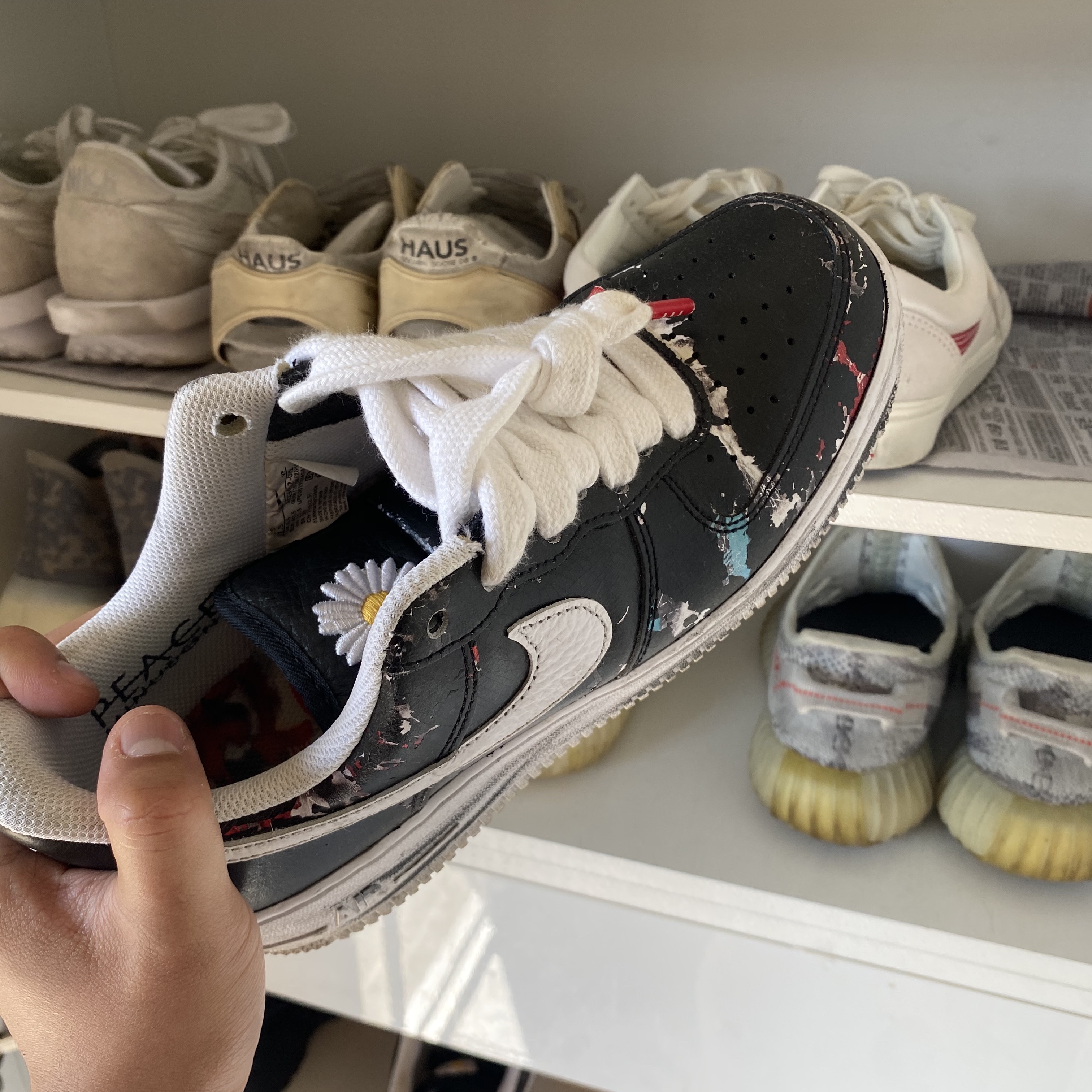 Nike x Peaceminusone Air Force 1 Low Para-Noise 착용 스타일