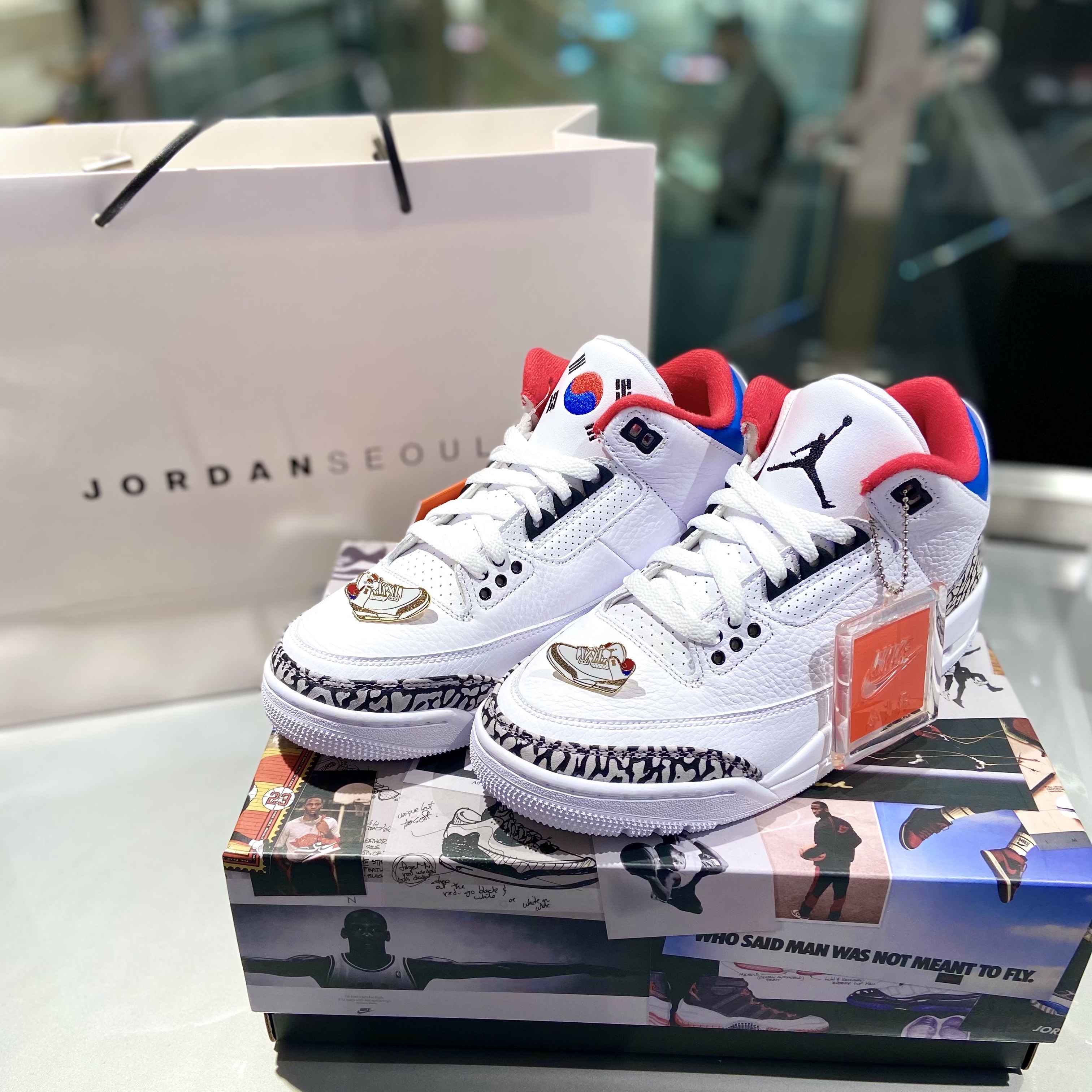 (W) Jordan 3 Retro Seoul, (GS) Jordan 1 Retro High OG Court Purple 2020 착용 스타일 - 2