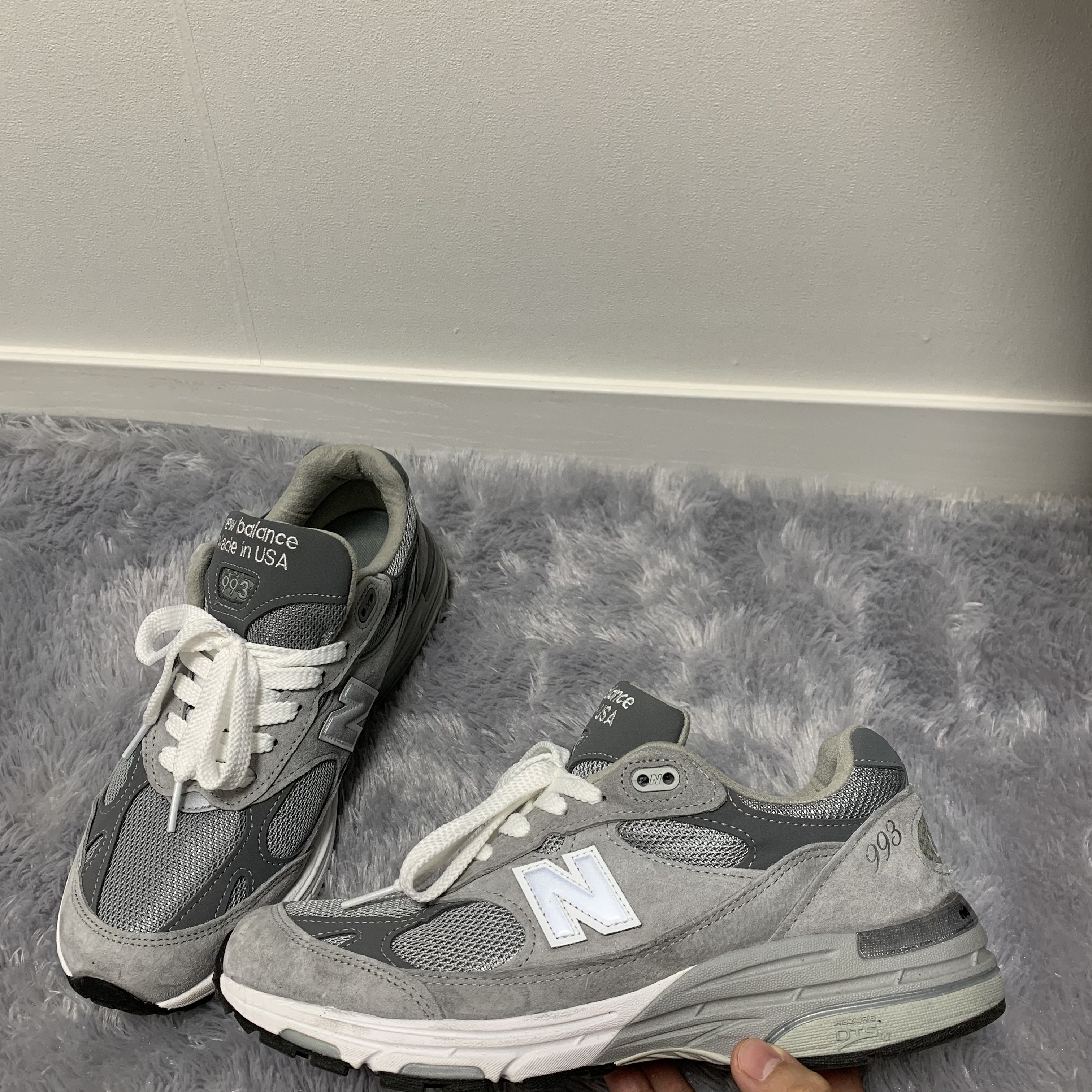 New Balance 993 Made in USA Grey - D Standard 착용 스타일