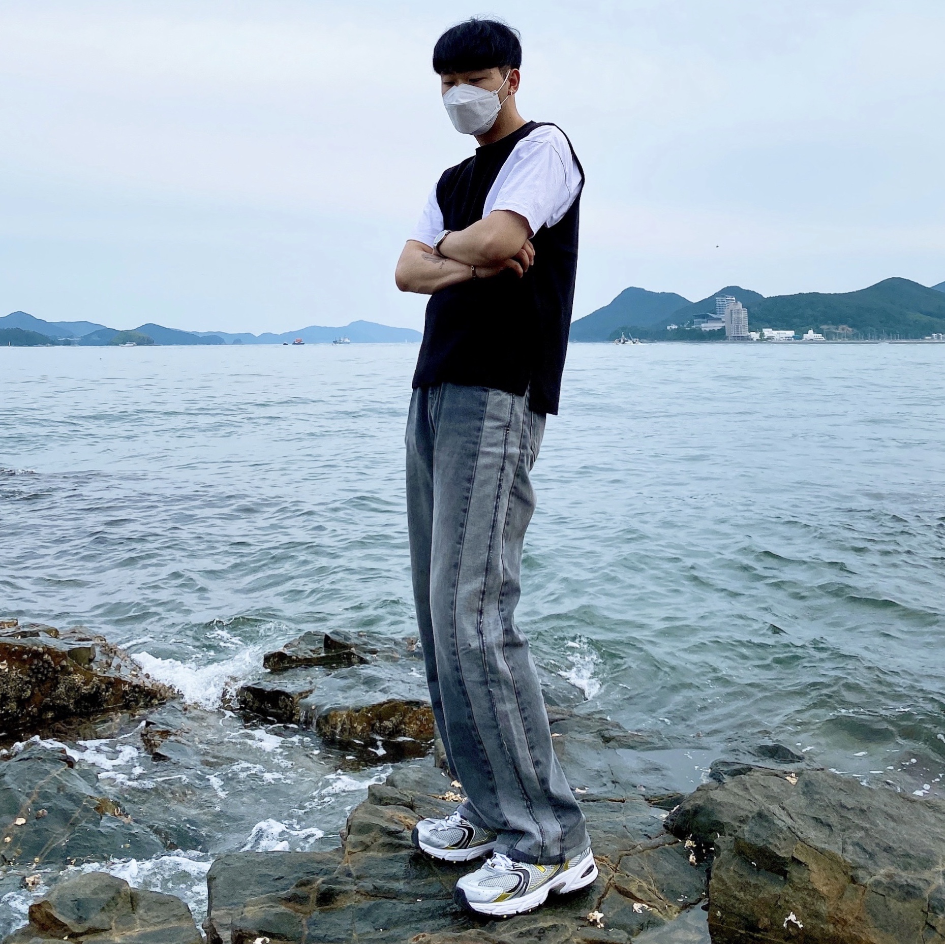 New Balance 530 Silver 착용 스타일