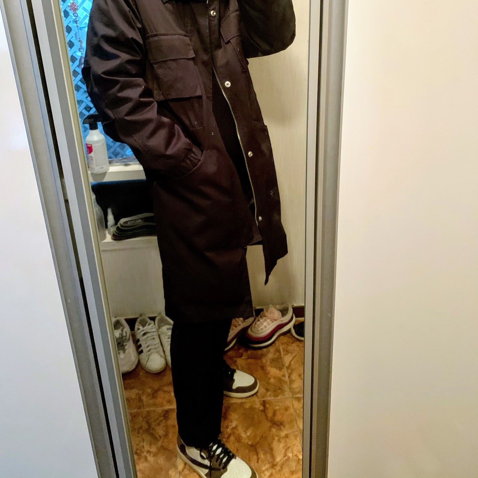 Jordan 1 x Travis Scott Retro High OG SP Mocha 착용 스타일