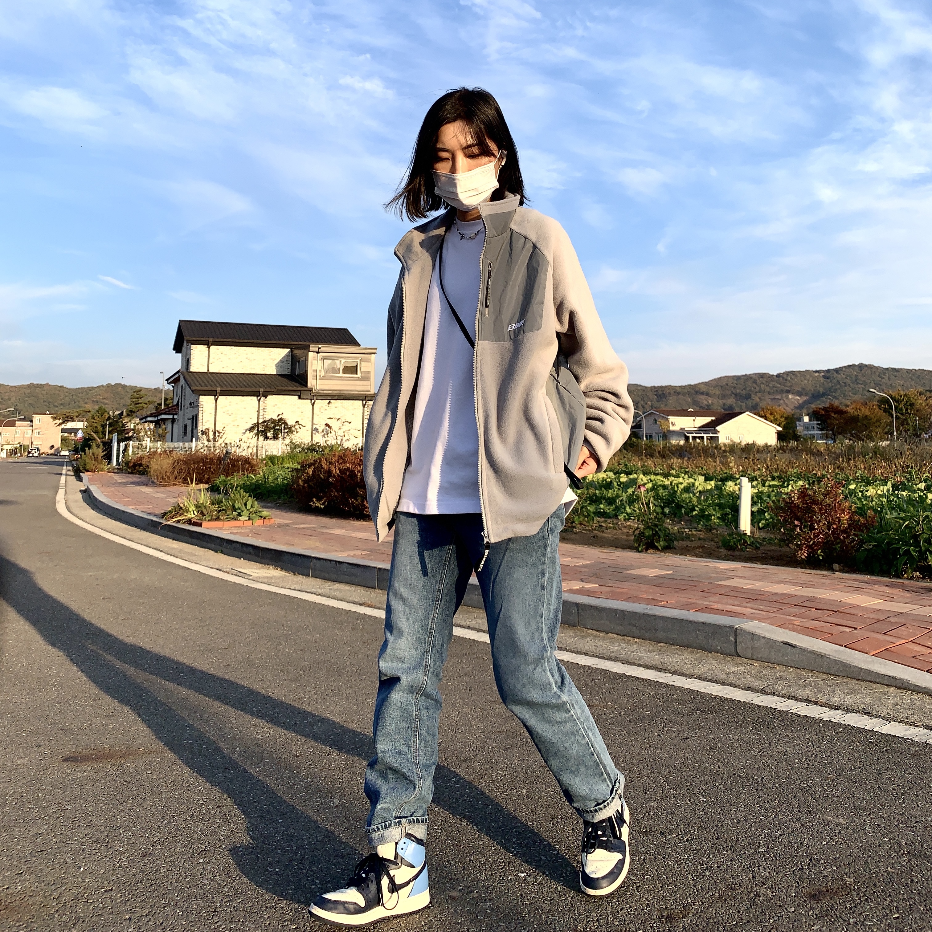Jordan 1 Retro High Obsidian UNC 착용 스타일