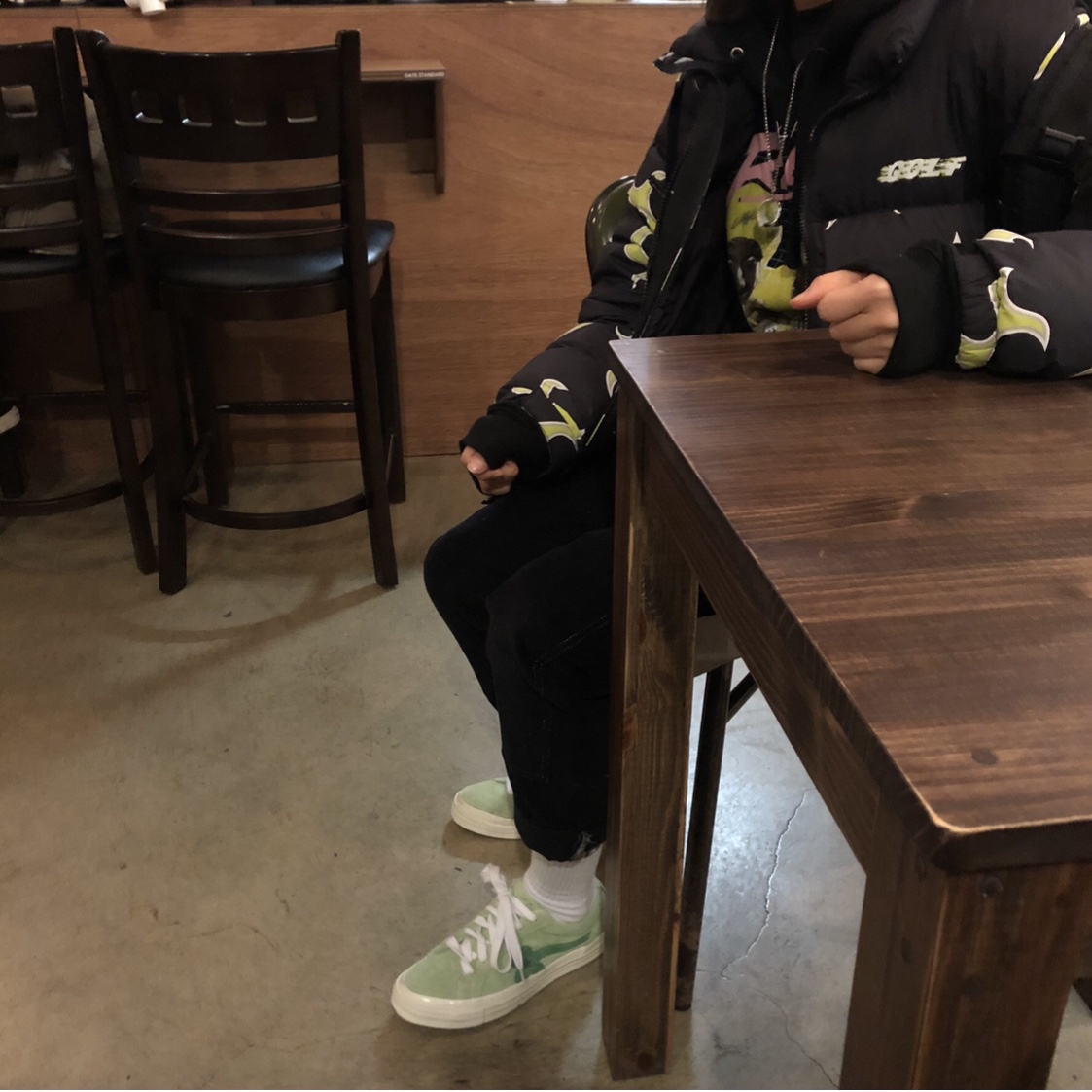 Converse x Golf le Fleur One Star Ox Jade Lime 착용 스타일 - 1