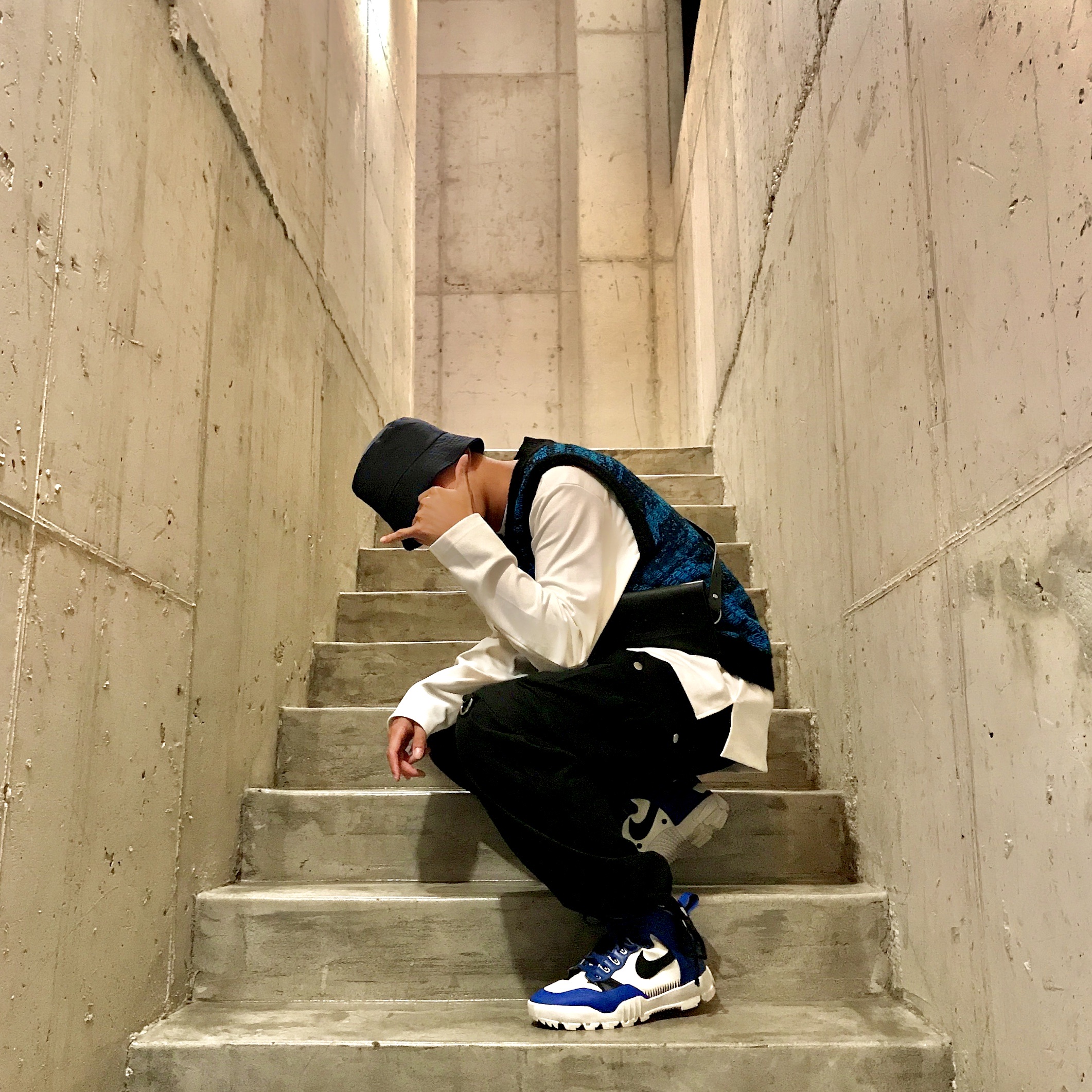 Nike x Undercover SFB Jungle Dunk White 착용 스타일