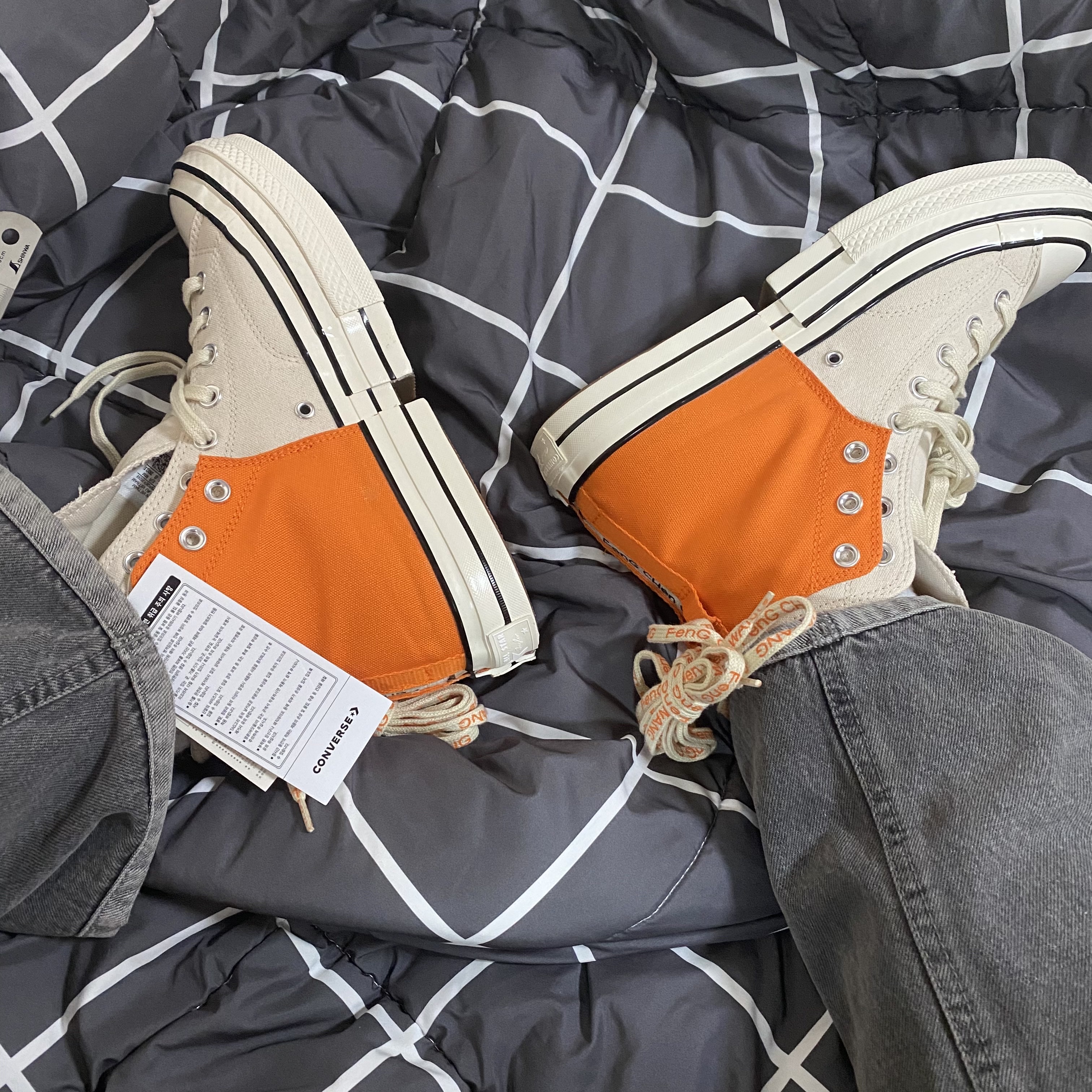 Converse x Feng Chen Wang Chuck 70 2-in-1 Persimmon Orange 착용 스타일 - 1