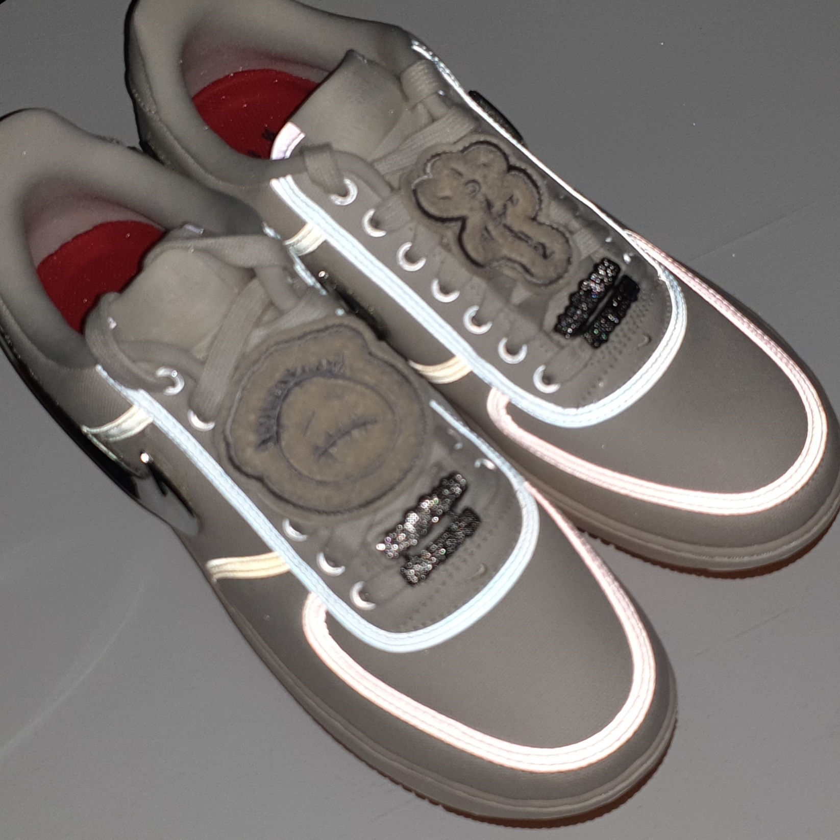 Nike x Travis Scott Air Force 1 Low White 착용 스타일