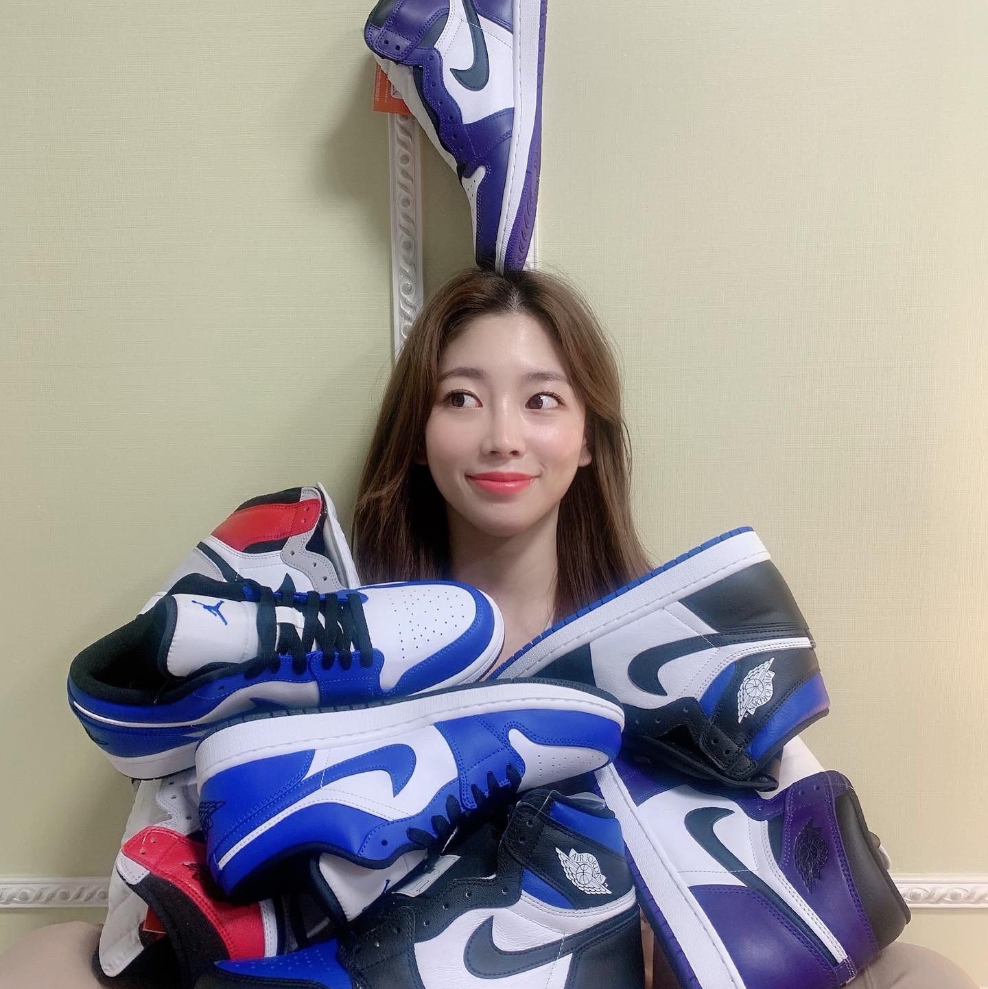 Jordan 1 Retro High OG Court Purple 2020, Jordan 1 Retro High OG Light Smoke Grey 착용 스타일