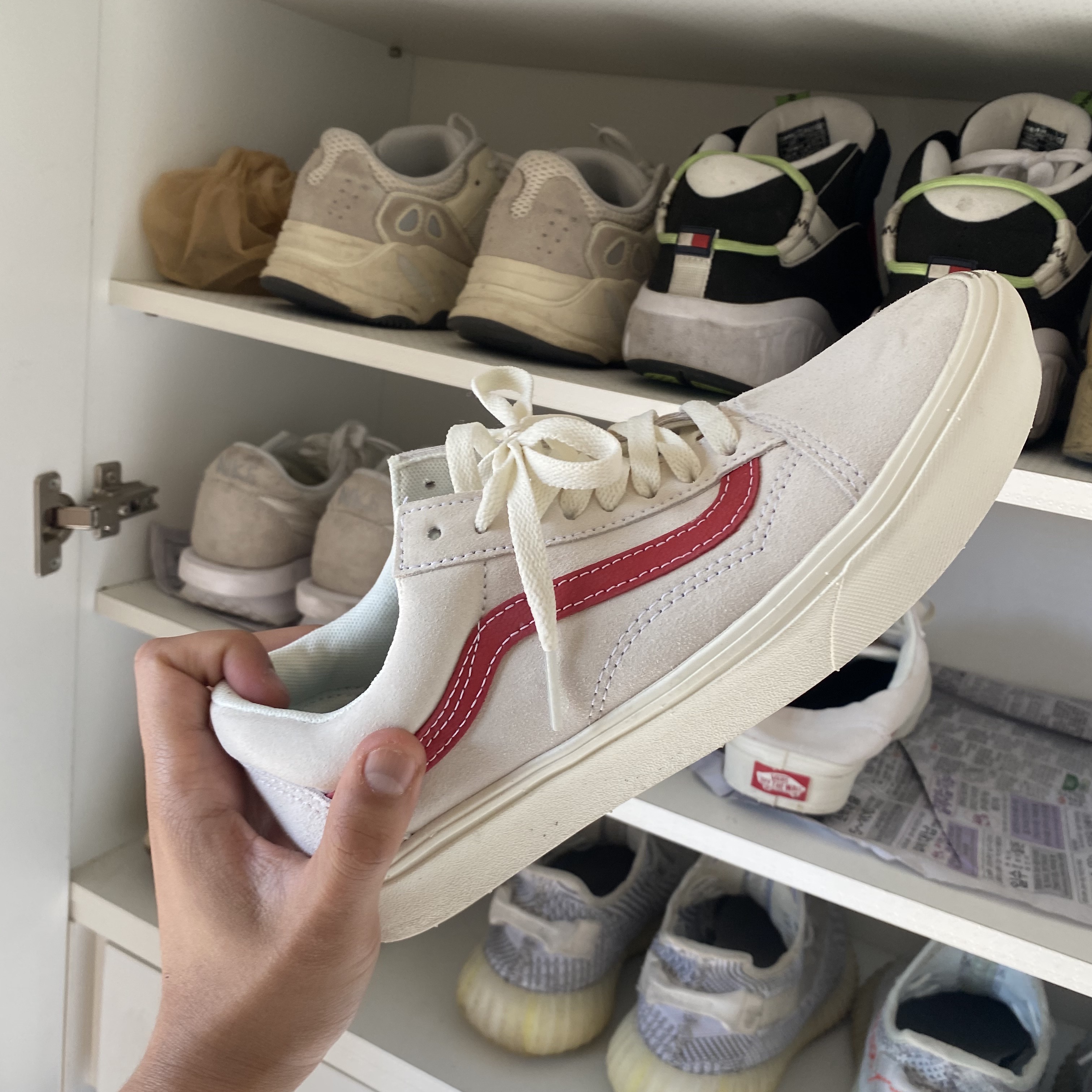 Vans Vault OG Style 36 LX Red 착용 스타일