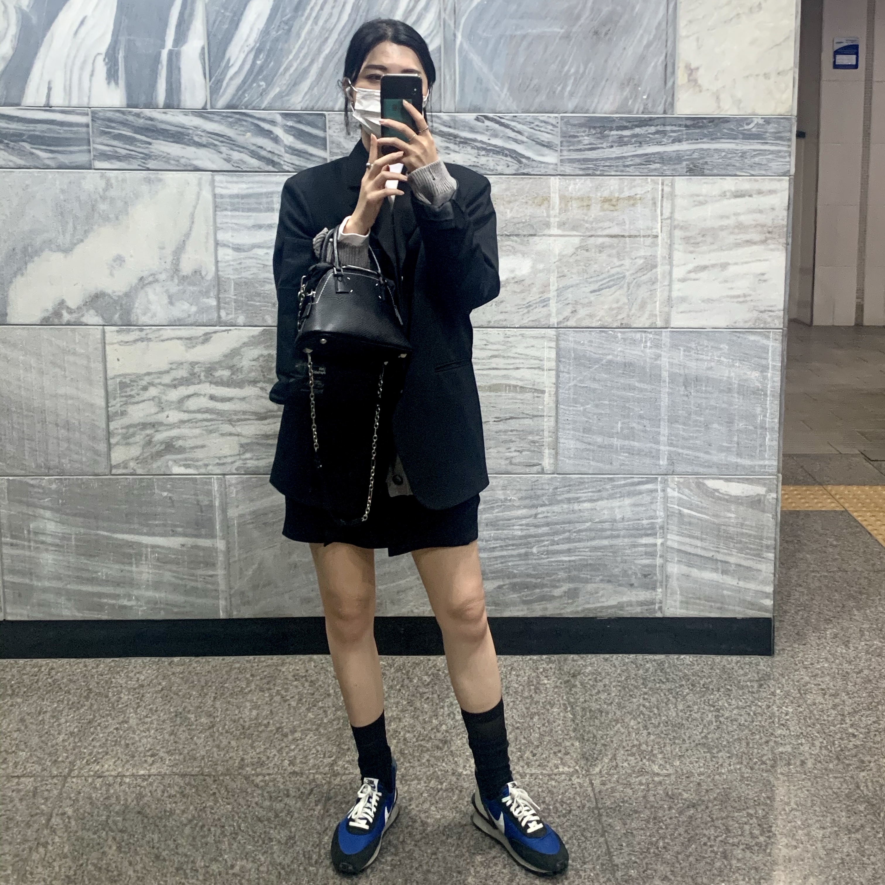 Nike x Undercover Daybreak Blue Jay 착용 스타일