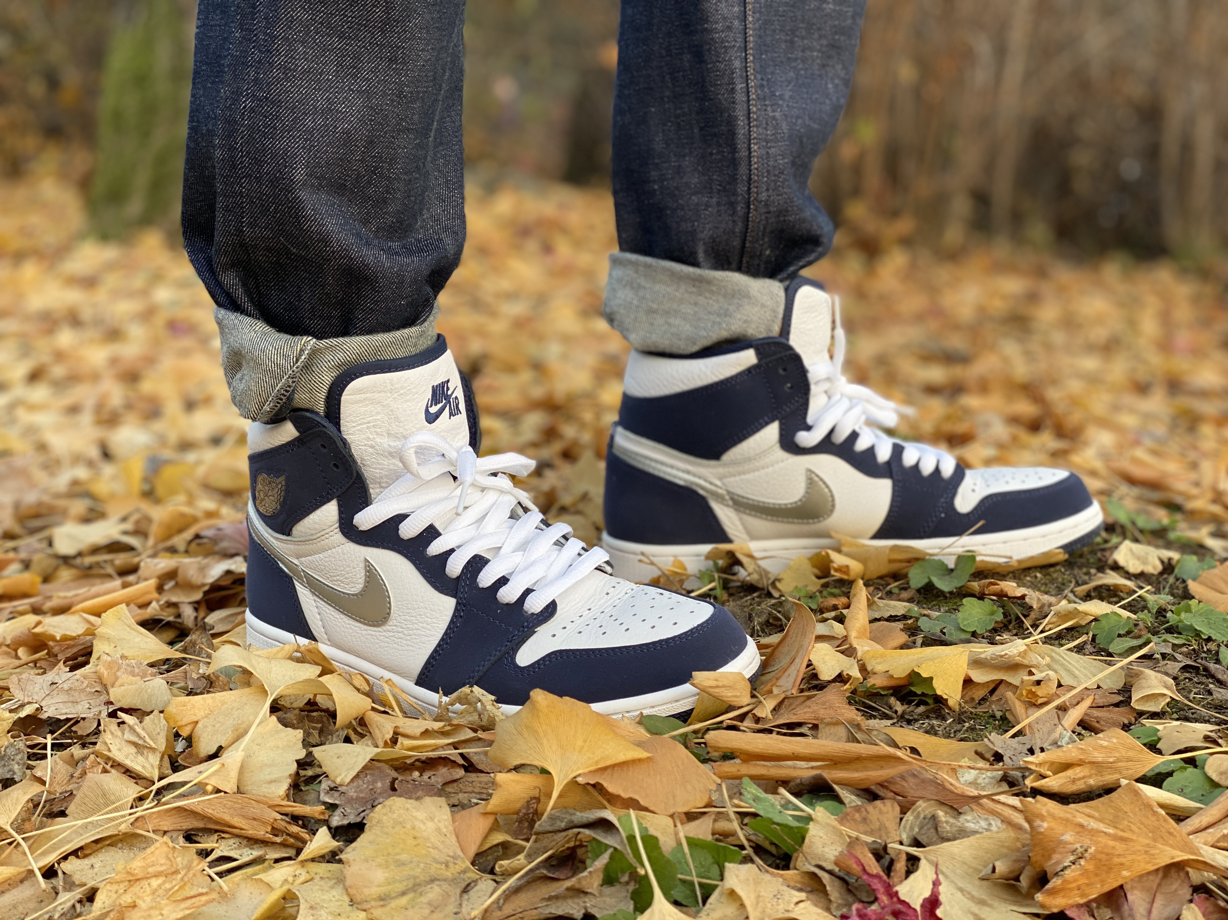 Jordan 1 Retro High OG CO.JP Midnight Navy 착용 스타일 - 1
