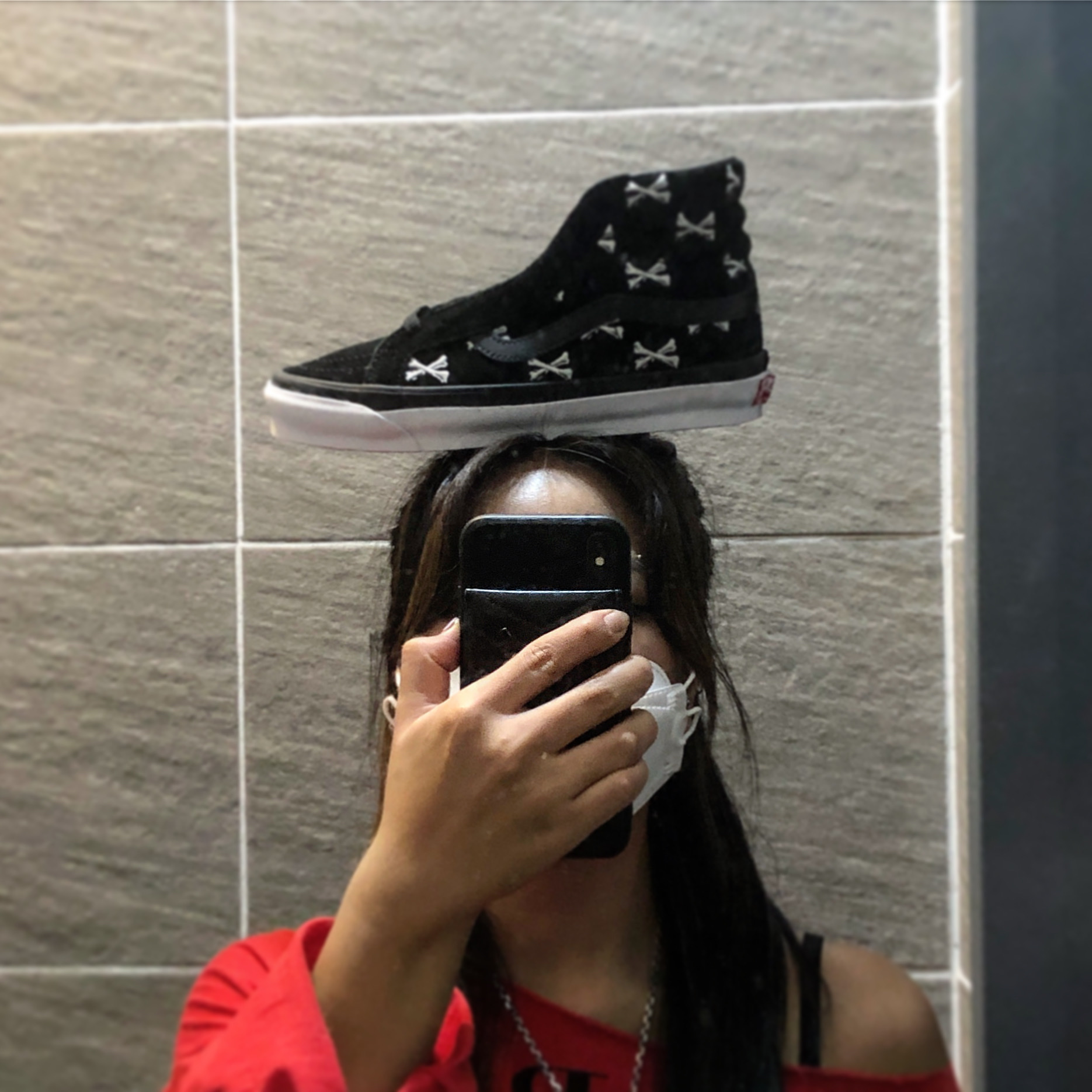 Vans Vault x WTAPS OG Sk8-Hi LX Black 착용 스타일