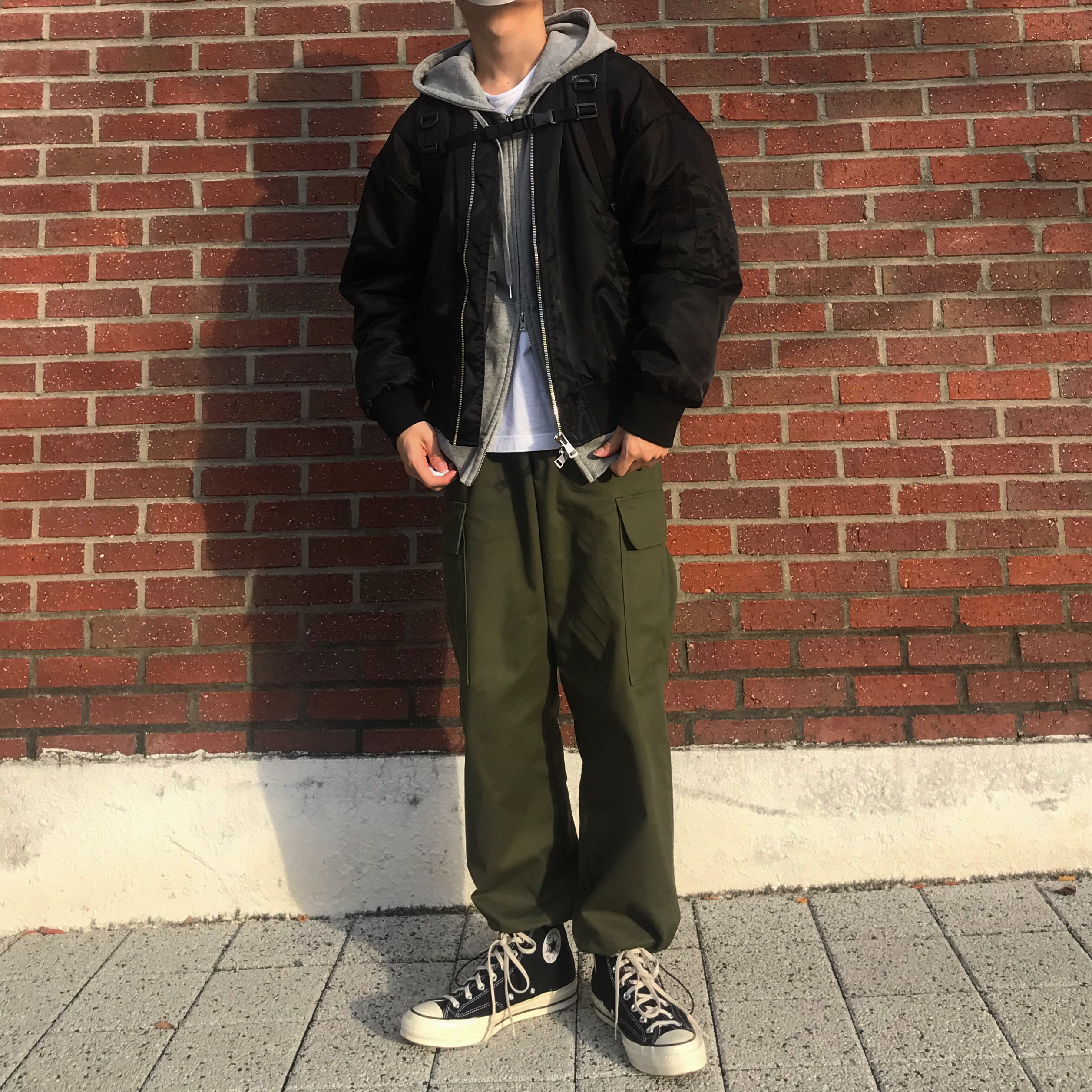 Converse Chuck 70 Hi Black 착용 스타일